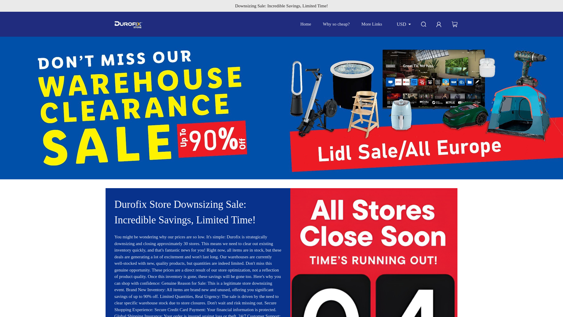 website screenshot of https://durofixorg.com/