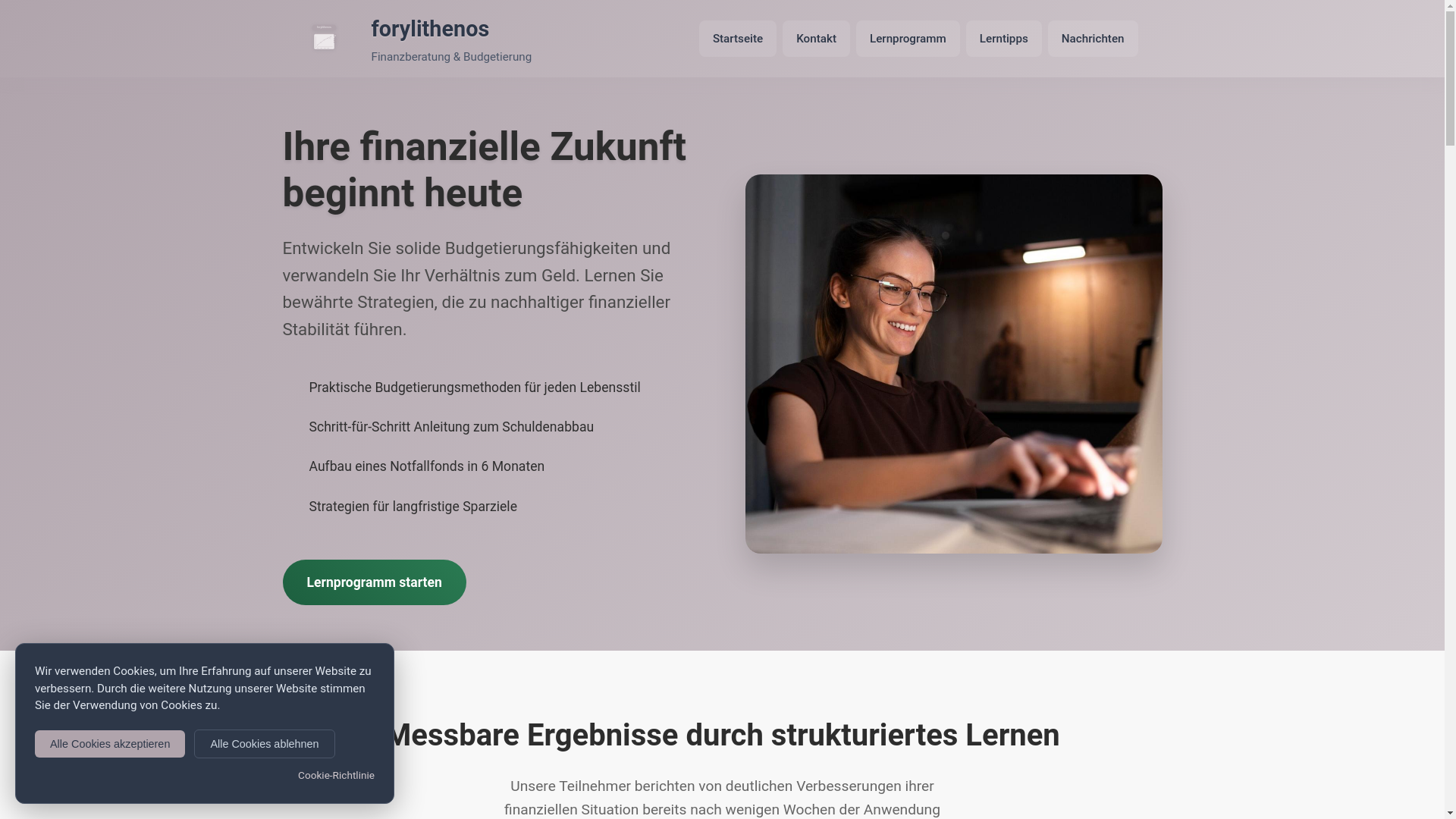 website screenshot of https://forylithenos.com/