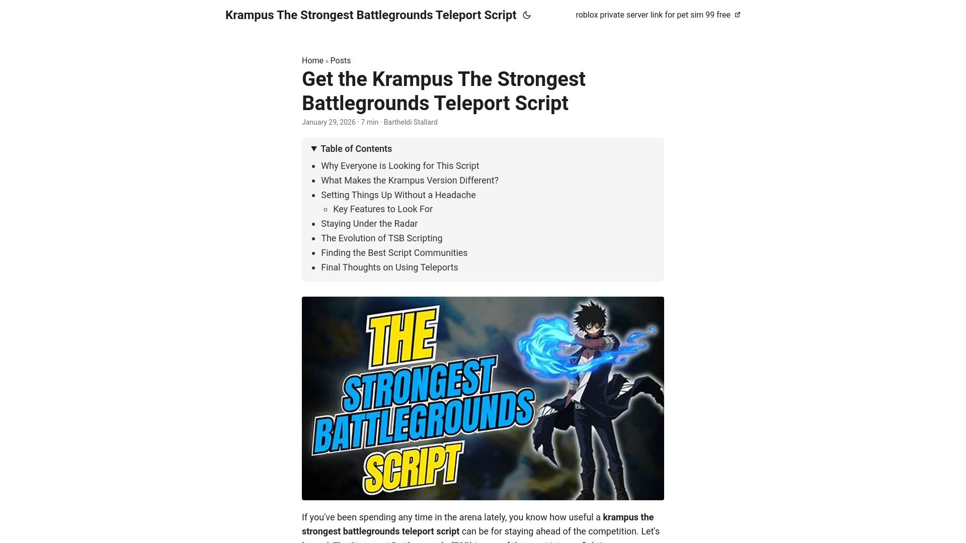 website screenshot of https://krampus-the-strongest-battlegrounds-teleport-script.pages.dev/