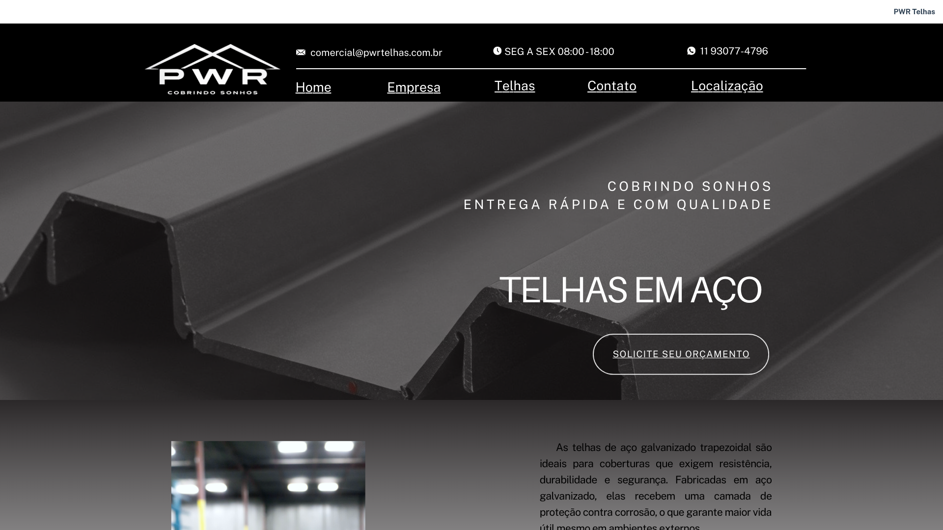 website screenshot of https://pwrtelhas.com/