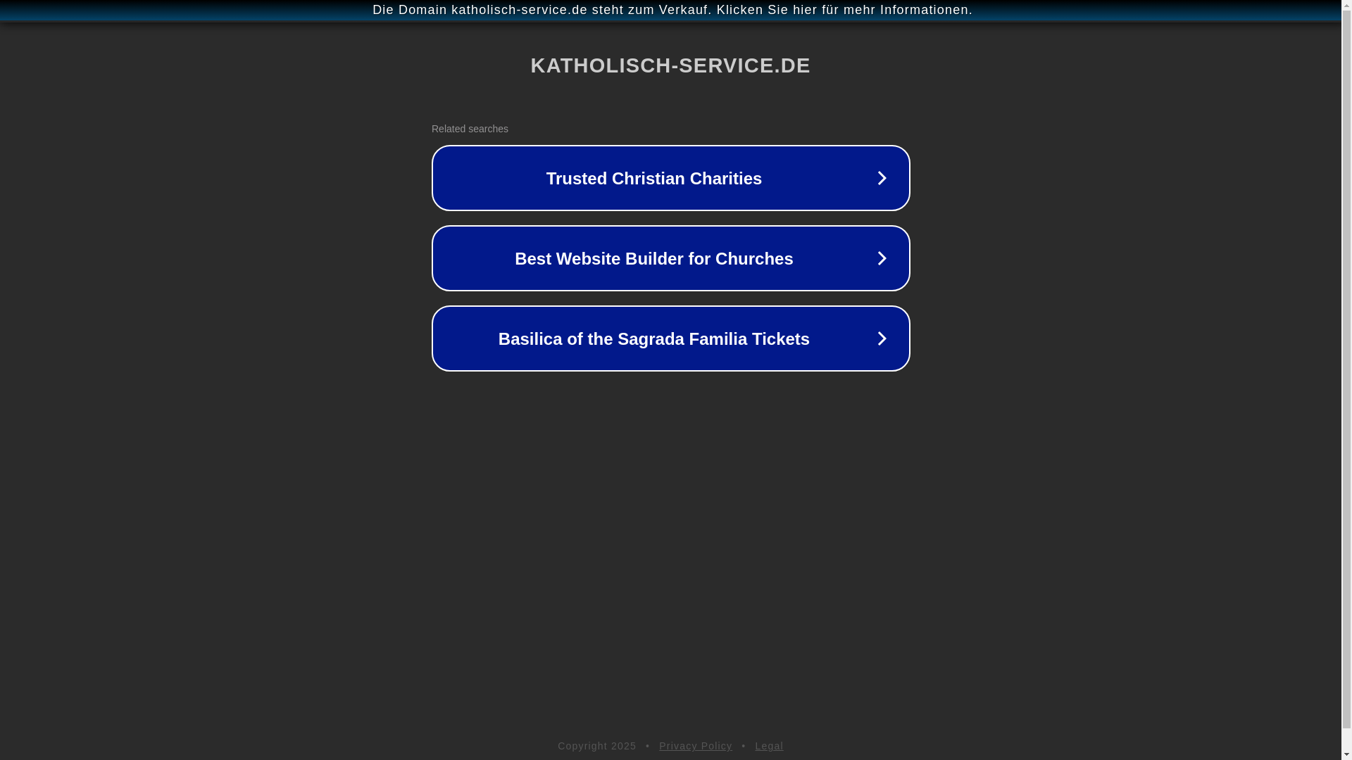 website screenshot of https://katholisch-service.de/