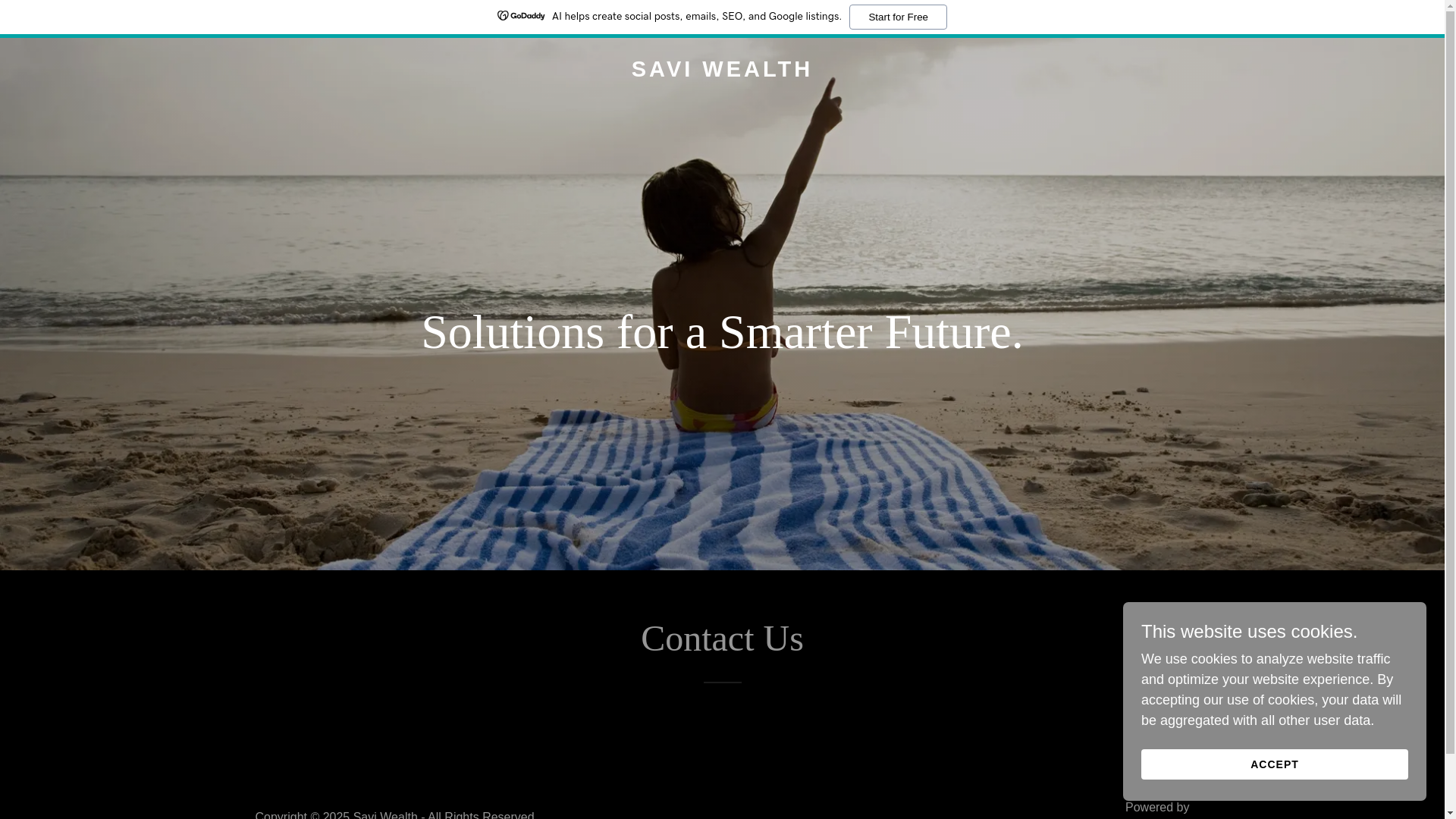 website screenshot of https://saviwealth.in/