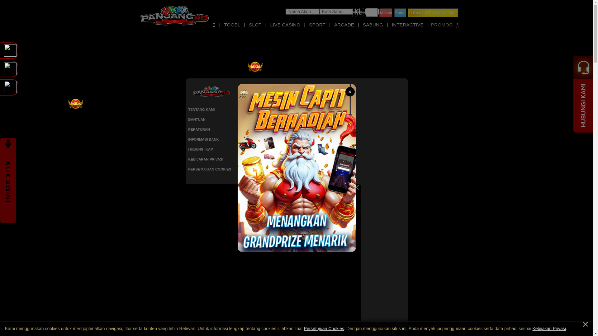 website screenshot of https://panjang4dzip.com/