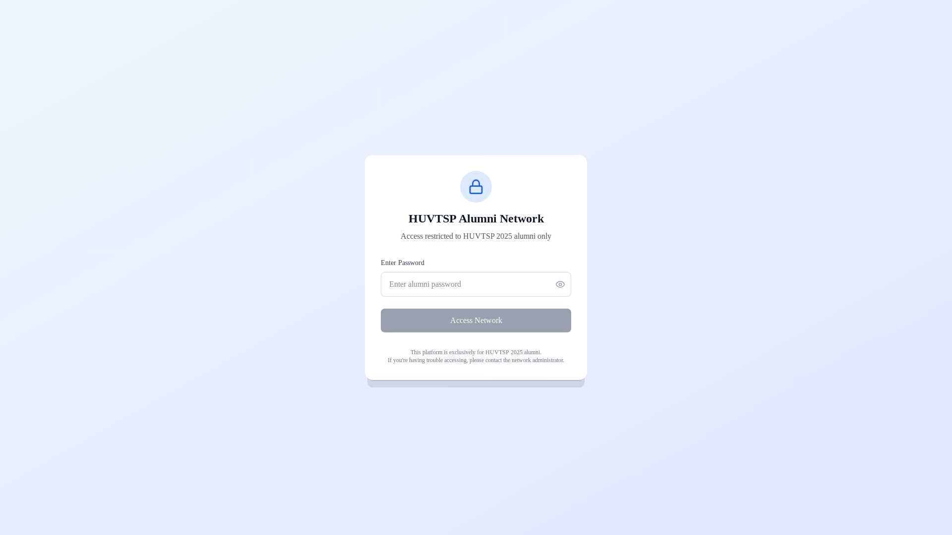 website screenshot of https://huvtsp2025alumni.com/