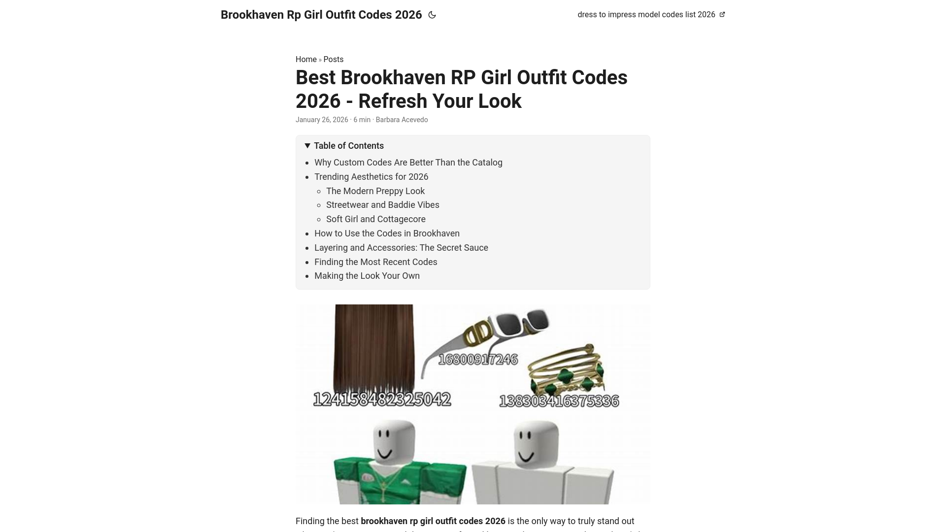 website screenshot of https://brookhavenrpgirloutfitcodes2026.pages.dev/