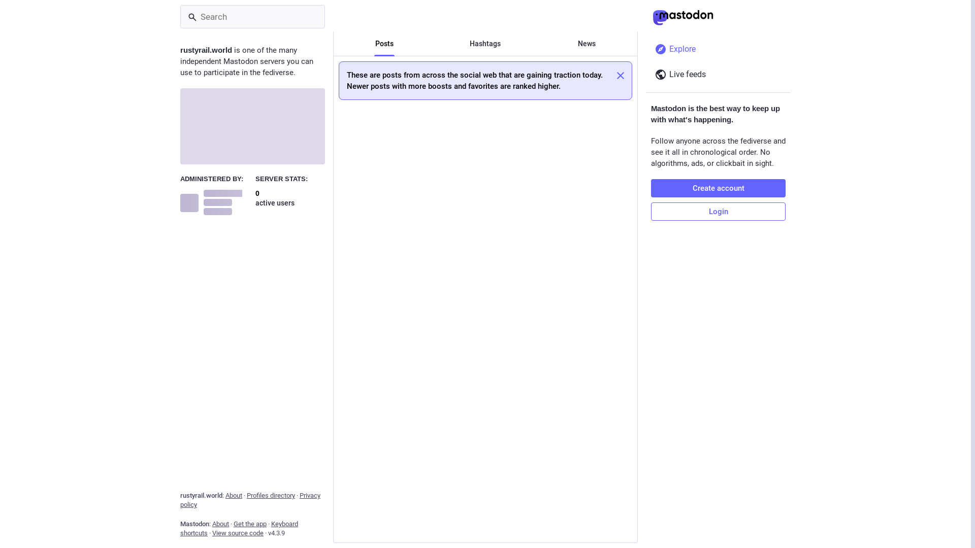 website screenshot of https://rustyrail.world/