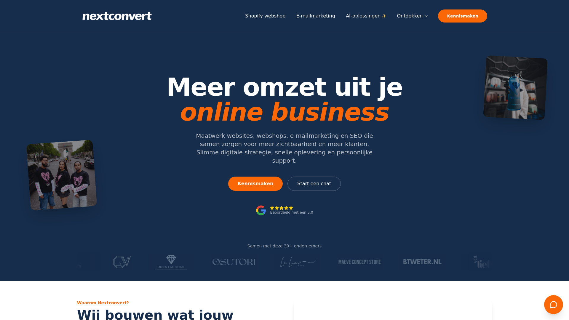 website screenshot of https://nextconvert.nl/