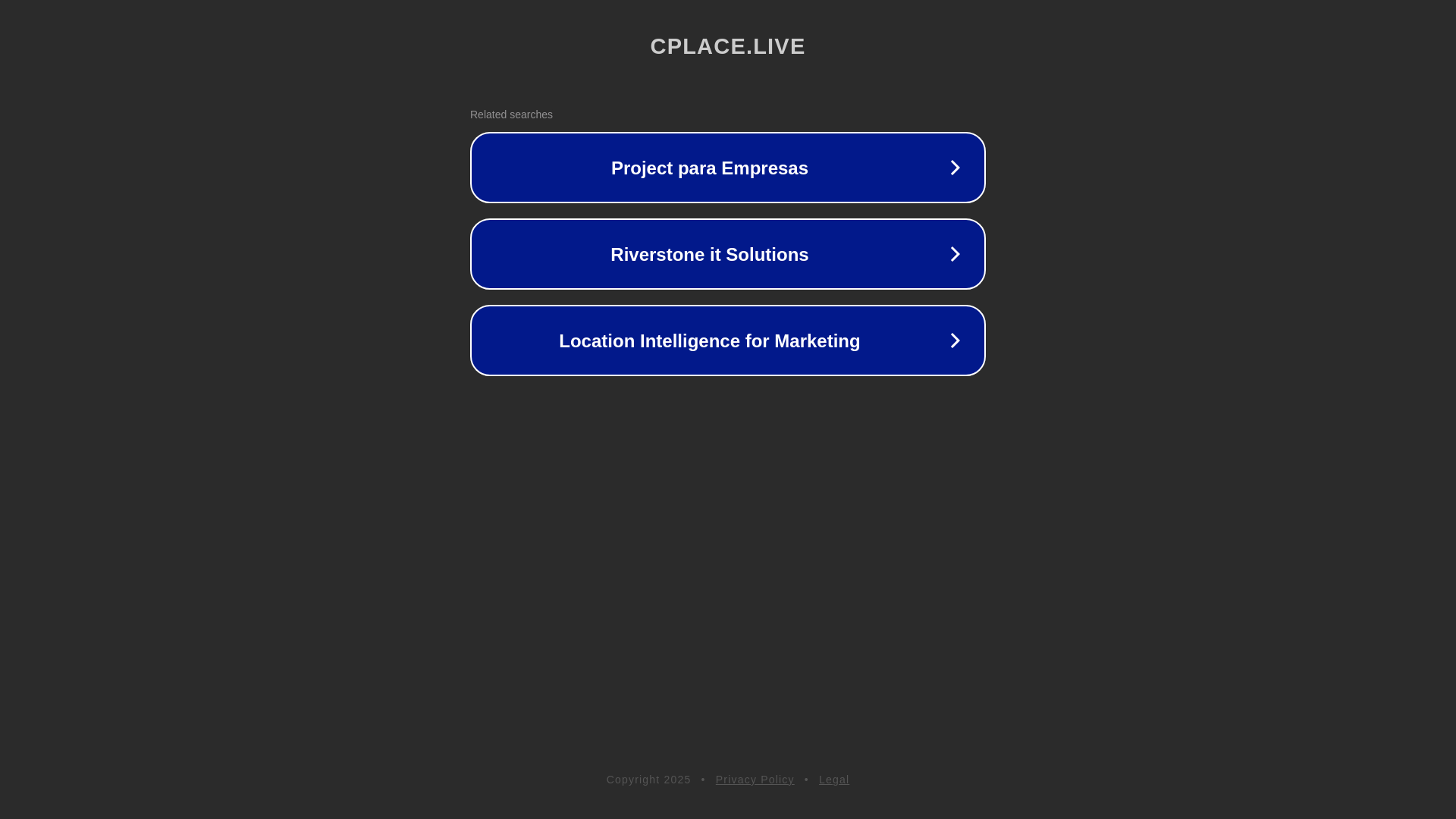 website screenshot of https://cplace.live/