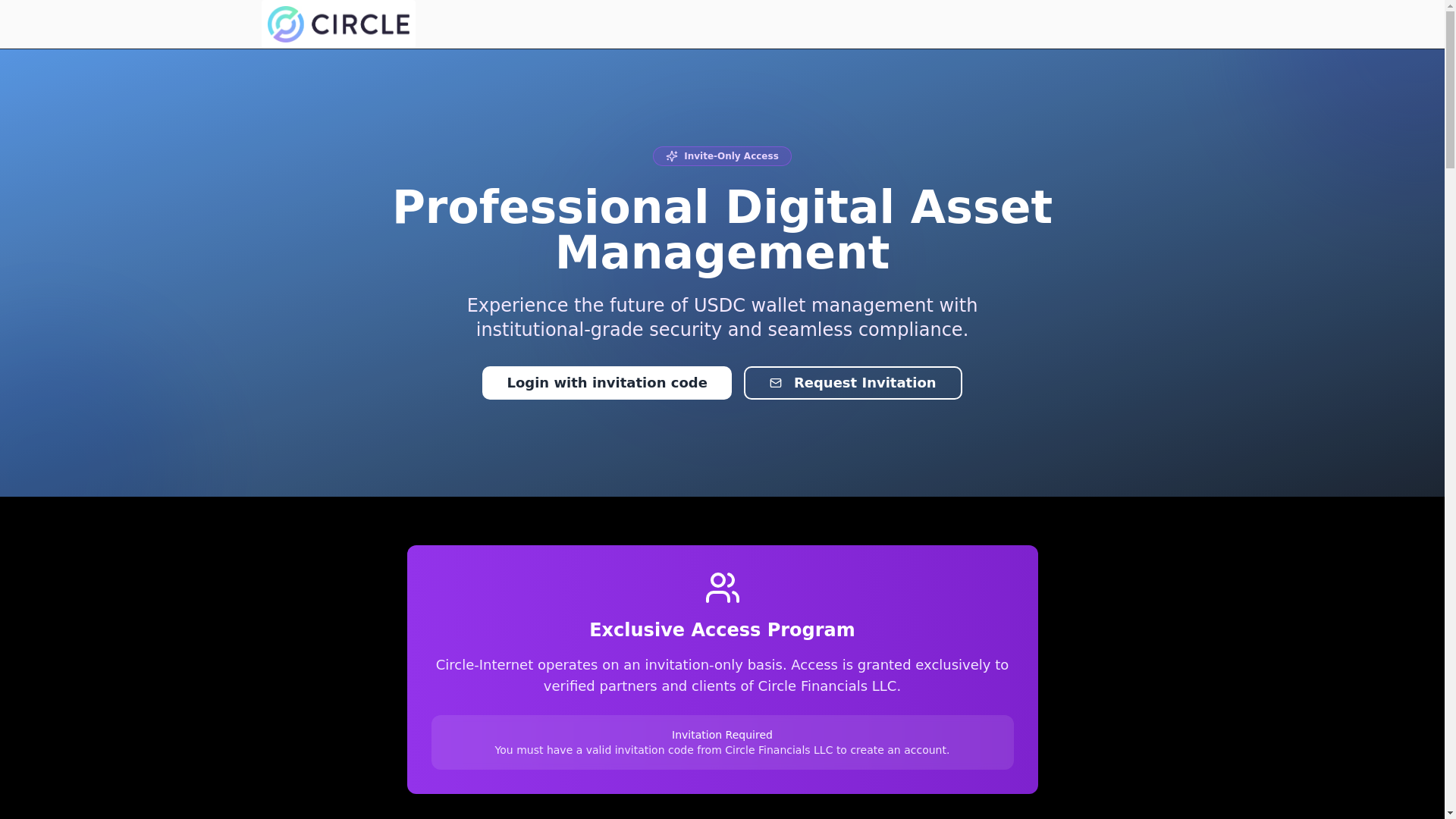 website screenshot of https://circle-internet.info/