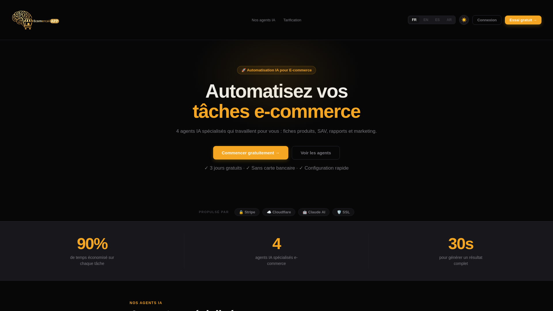 website screenshot of https://ecomercai-app.pages.dev/