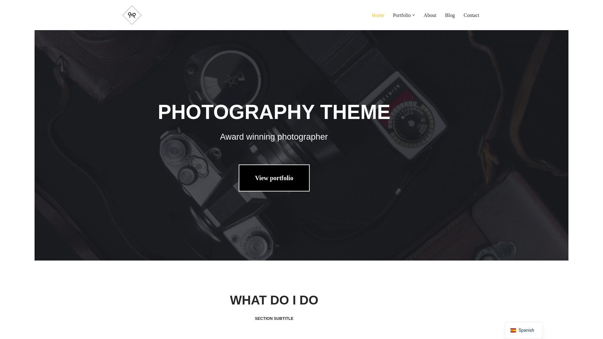 website screenshot of https://passionforphotography.com.mx/