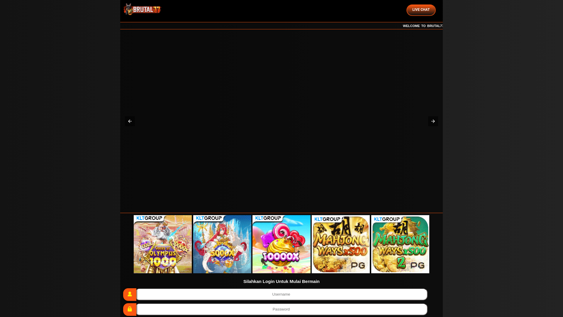 website screenshot of https://rtp-brutal.pages.dev/