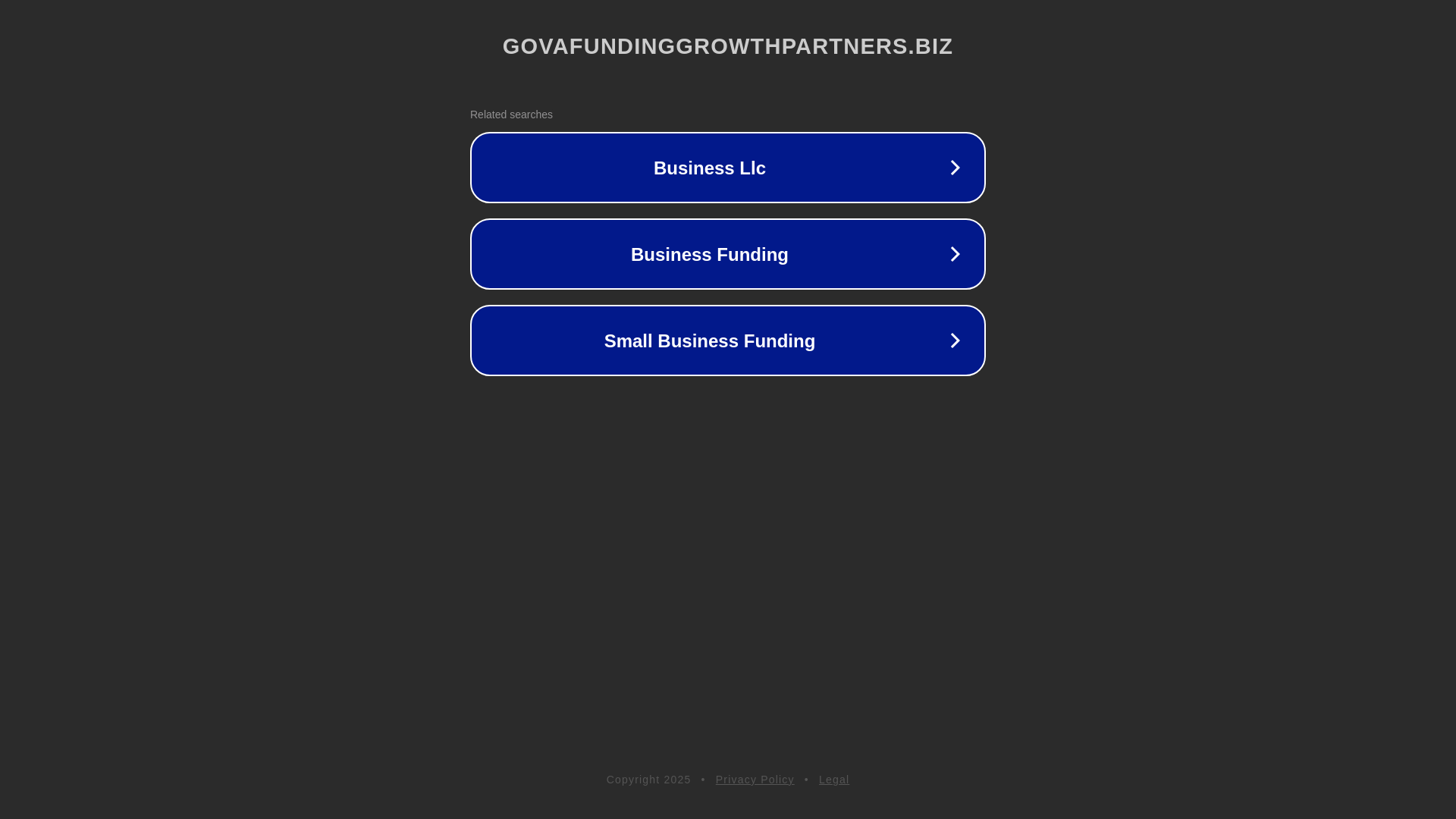 website screenshot of https://govafundinggrowthpartners.biz/