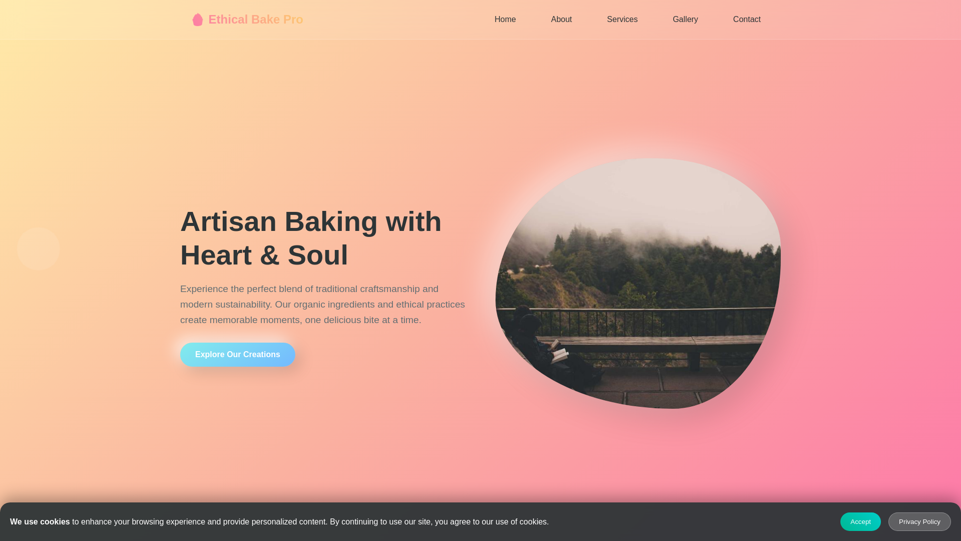 website screenshot of https://ethicalbakepro.shop