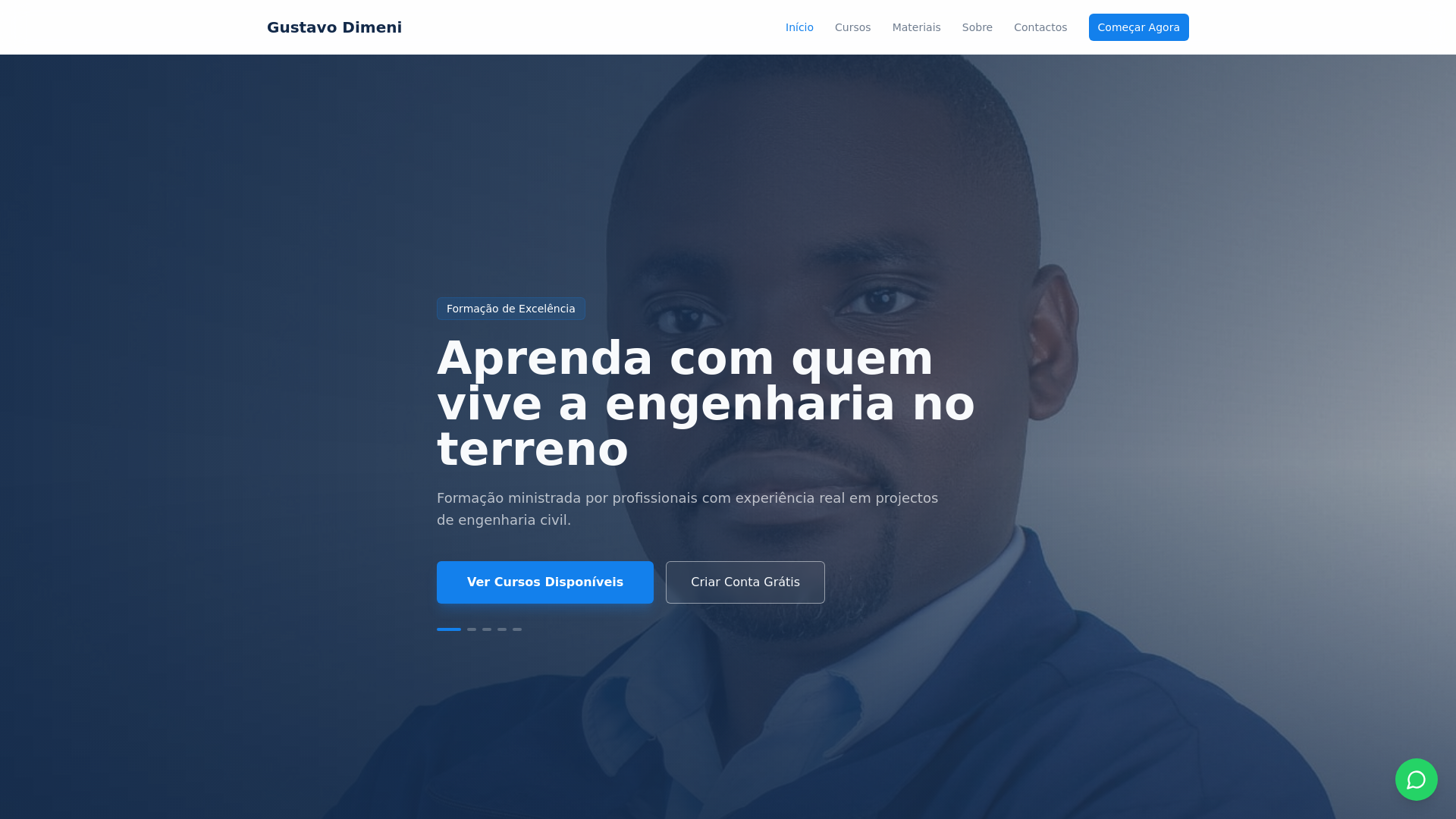 website screenshot of https://gustavodimeni.com