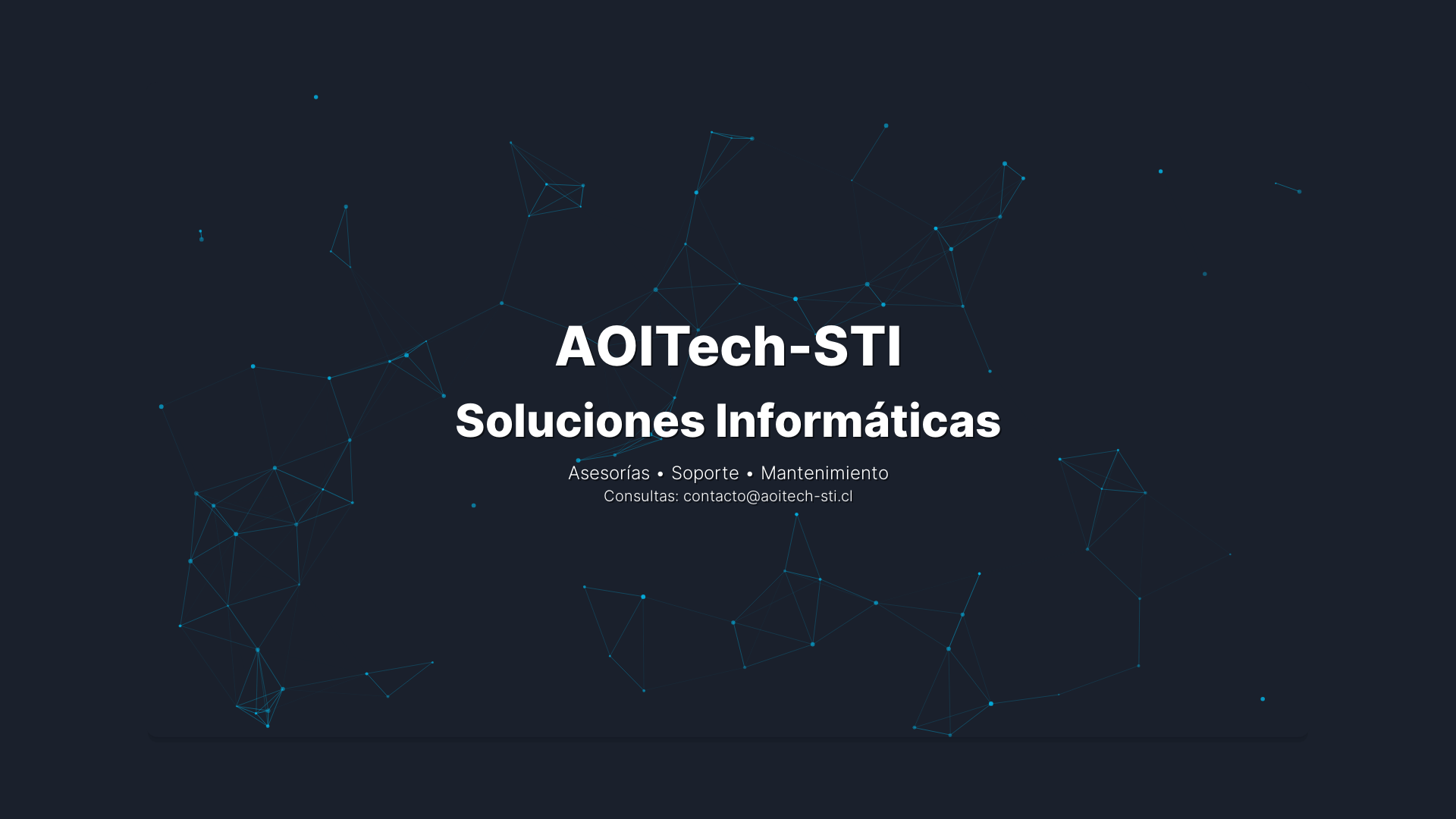 website screenshot of https://aoitech-sti.cl/