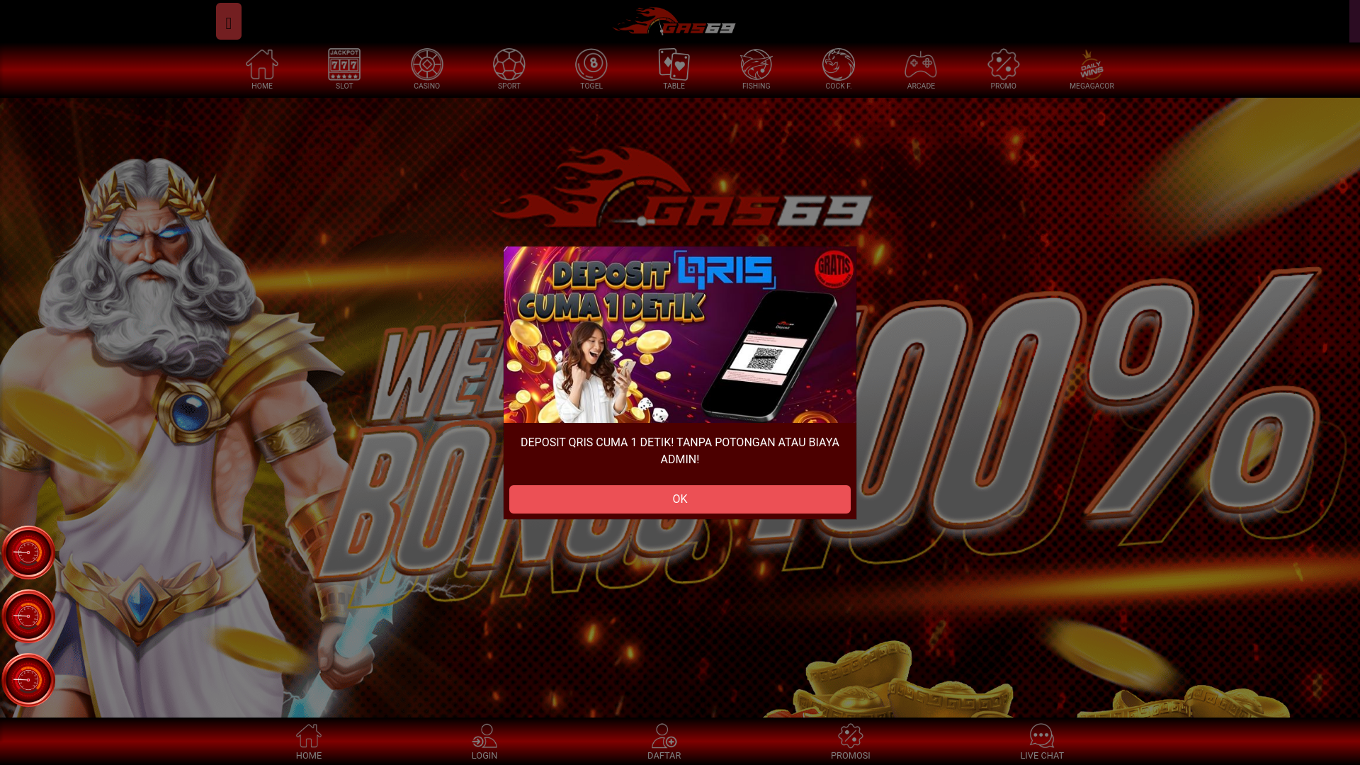website screenshot of https://gasantirungkad.store/