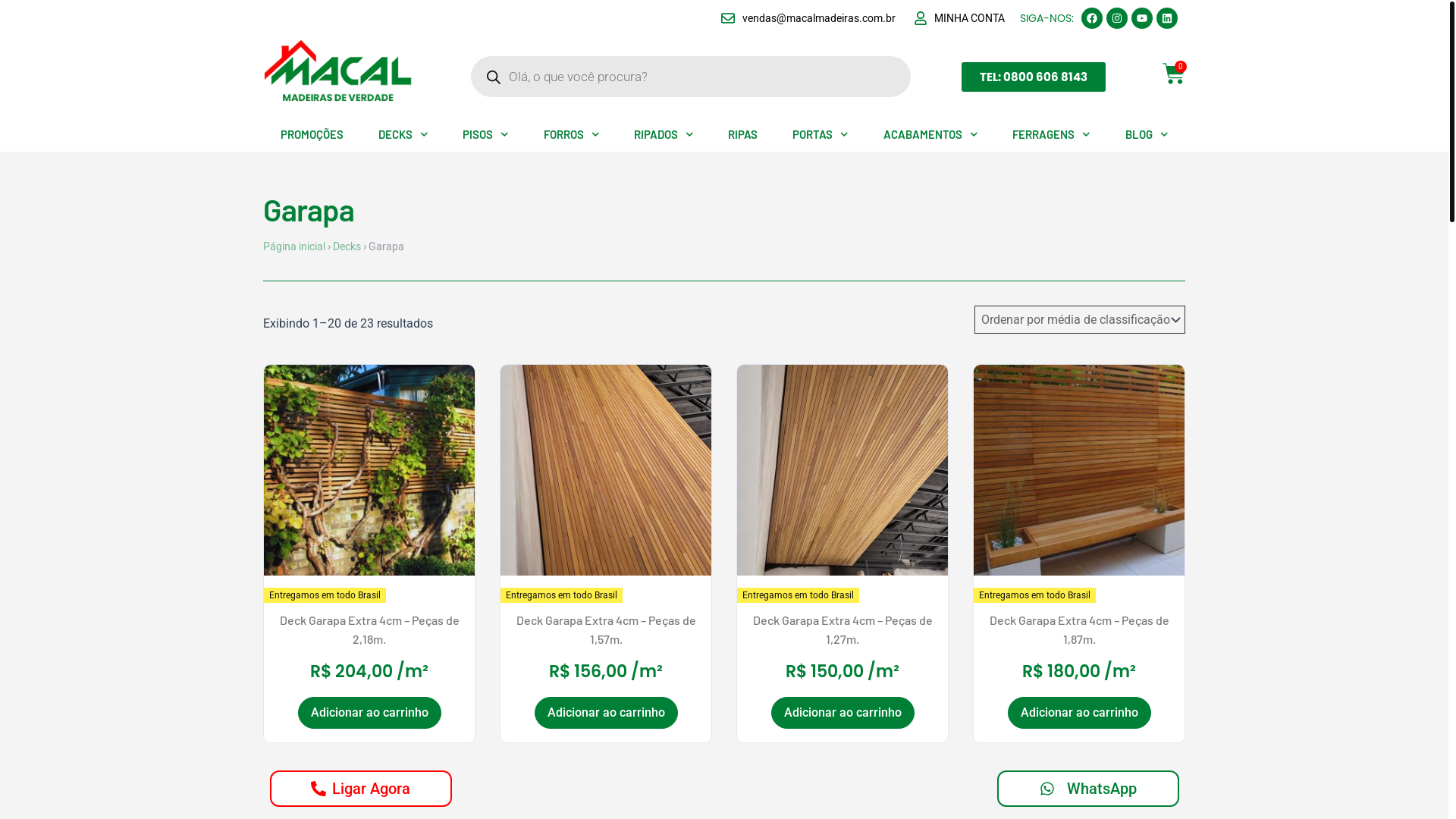 website screenshot of https://deckdegarapa.com.br/