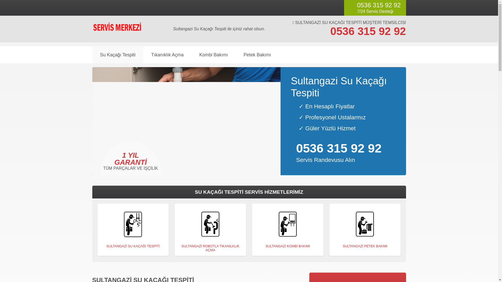 website screenshot of https://sultangazisukacagitespiti.com.tr/