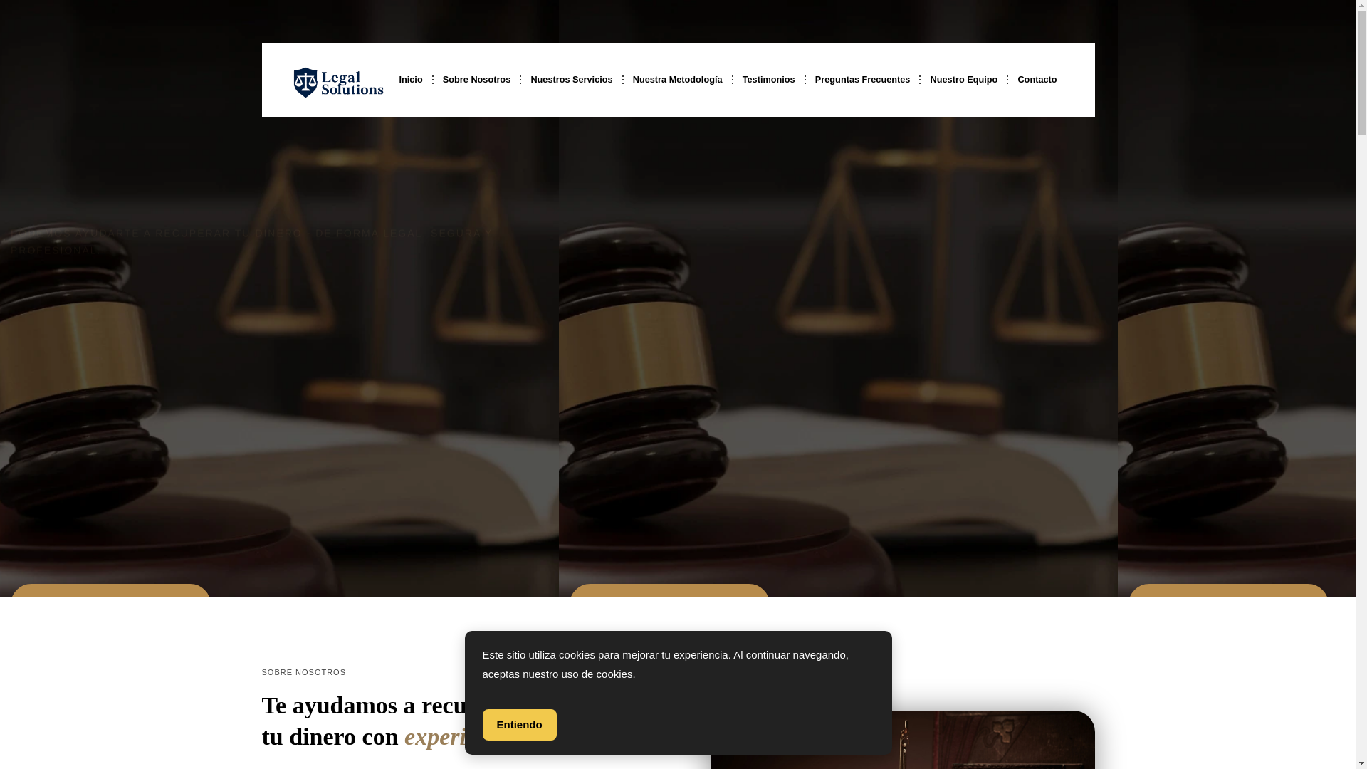 website screenshot of https://thelegalsoluitons.com/