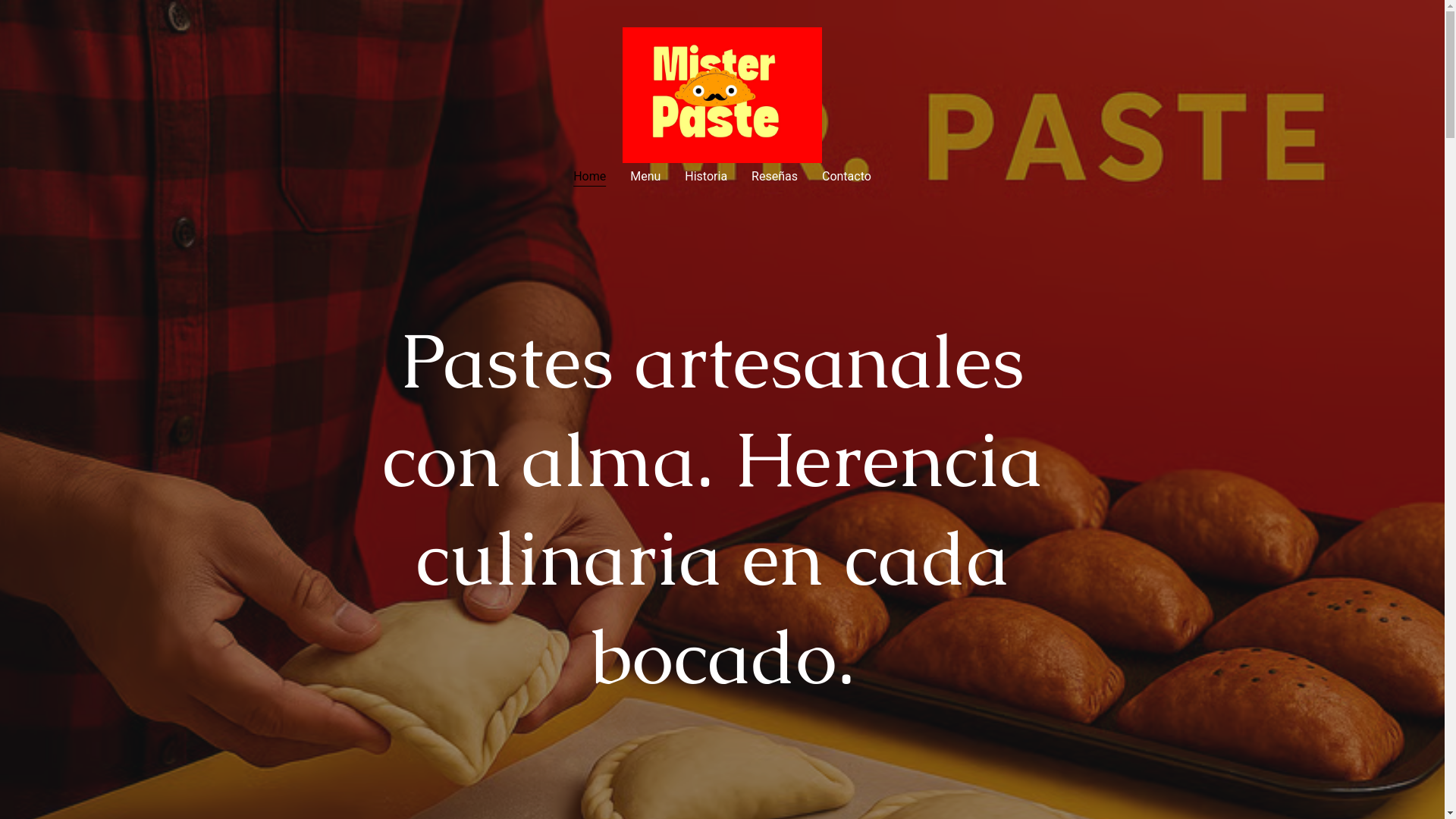 website screenshot of https://misterpaste.com.mx/