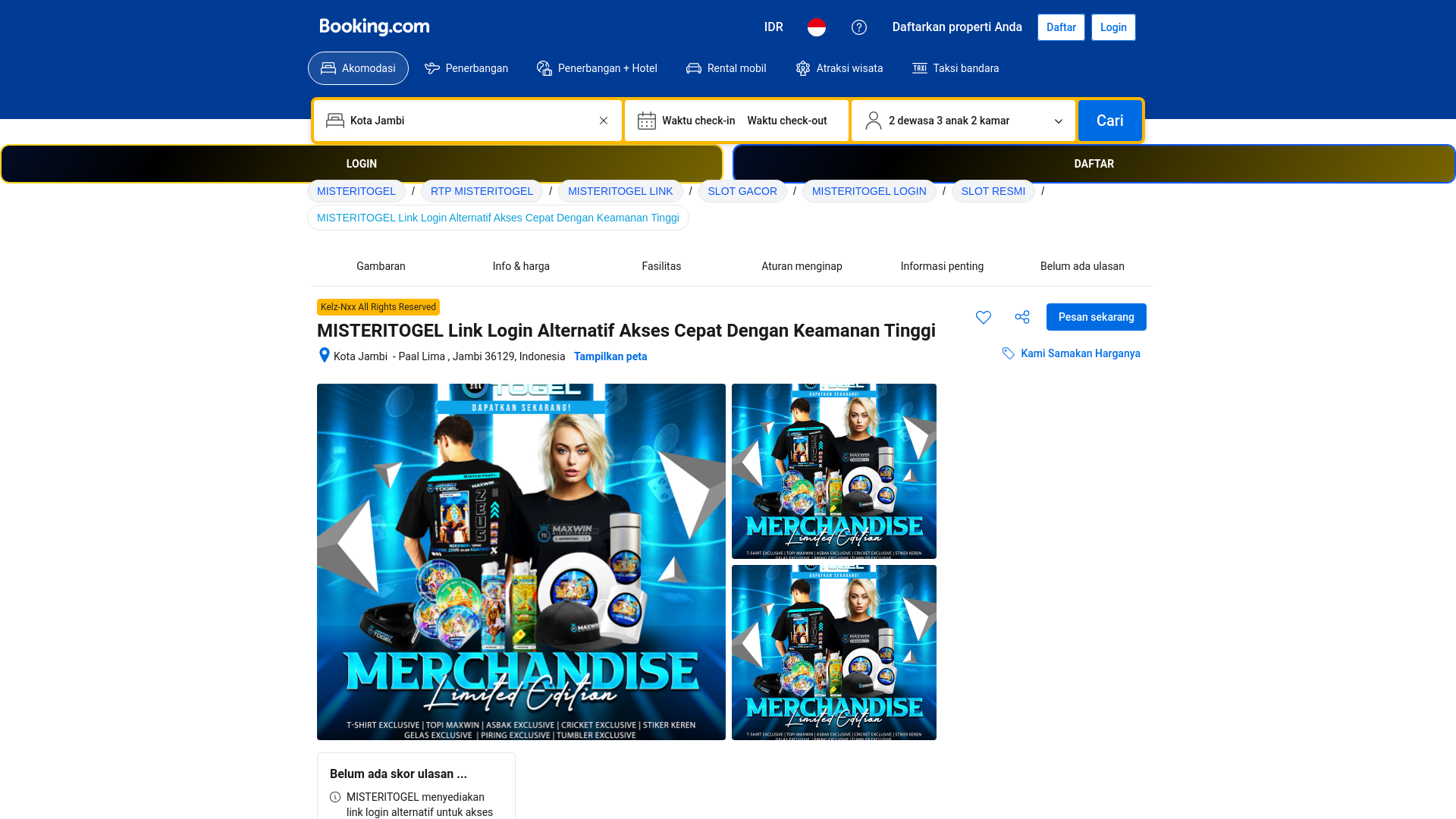 website screenshot of https://misteritogel-cc.com