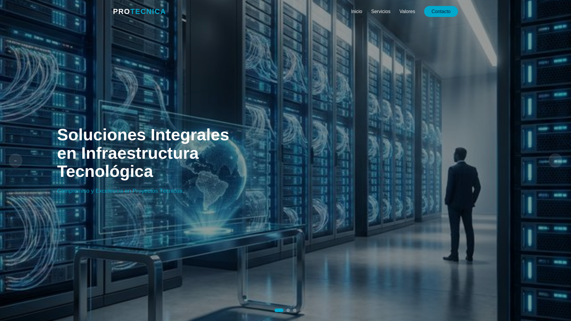 website screenshot of https://protecnica.pages.dev/