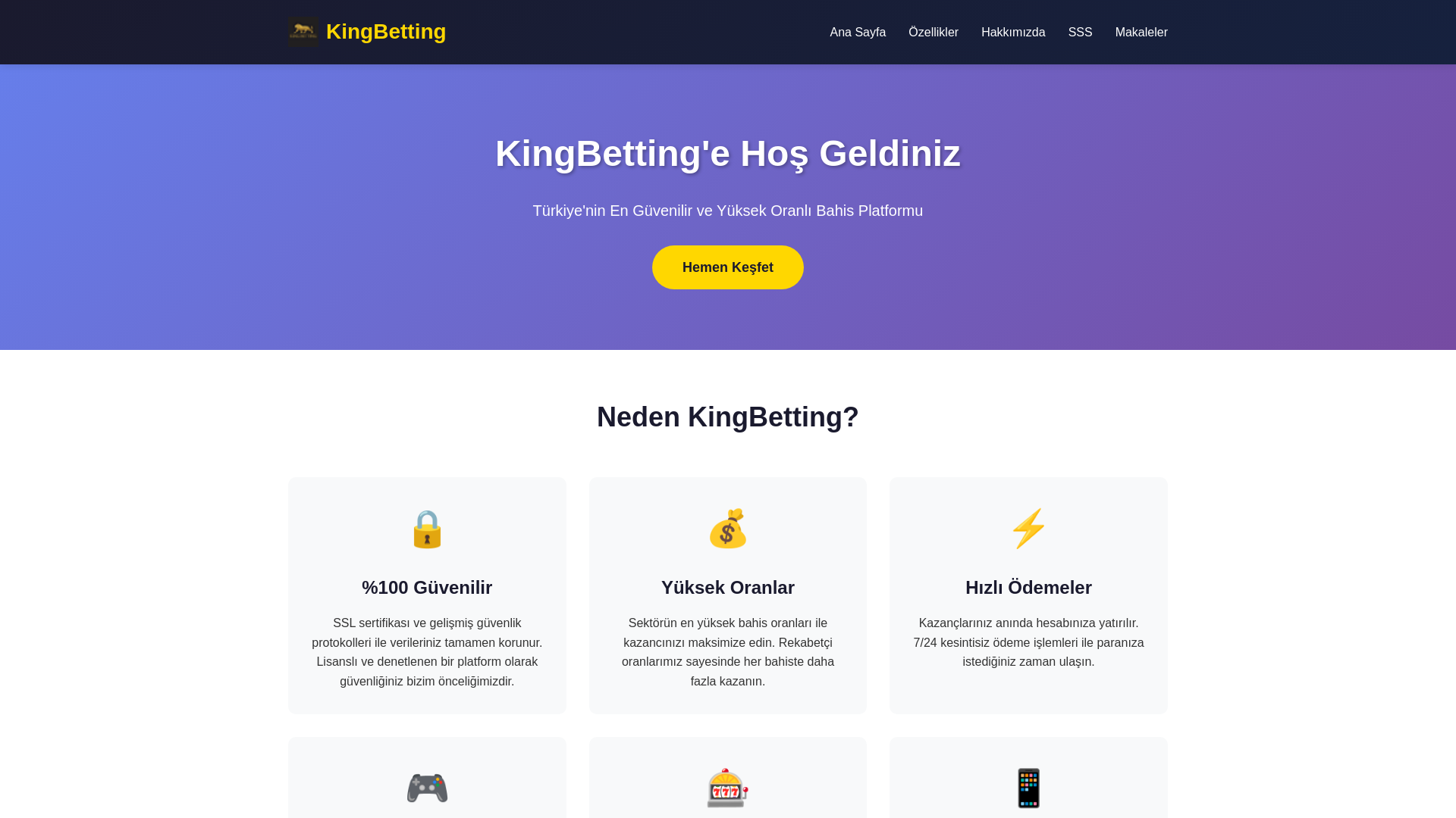 website screenshot of https://tr.kingbetting-progiris2026.com/