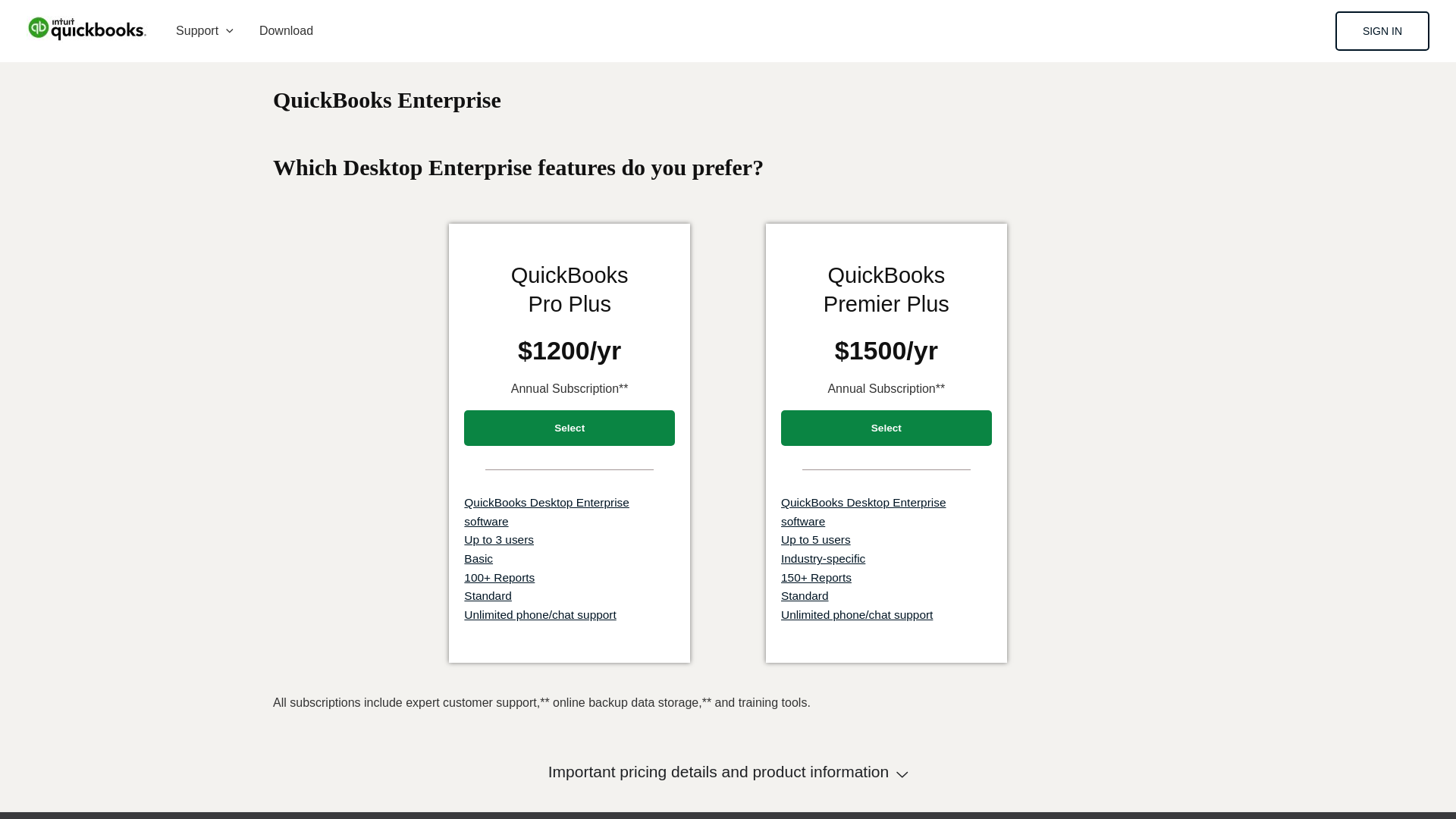 website screenshot of https://qbproducts-payroll.com/