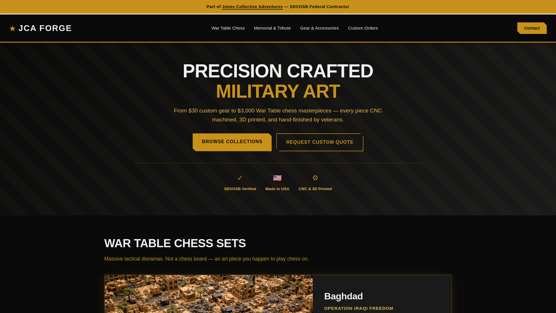 website screenshot of https://jca-forge-site.pages.dev/