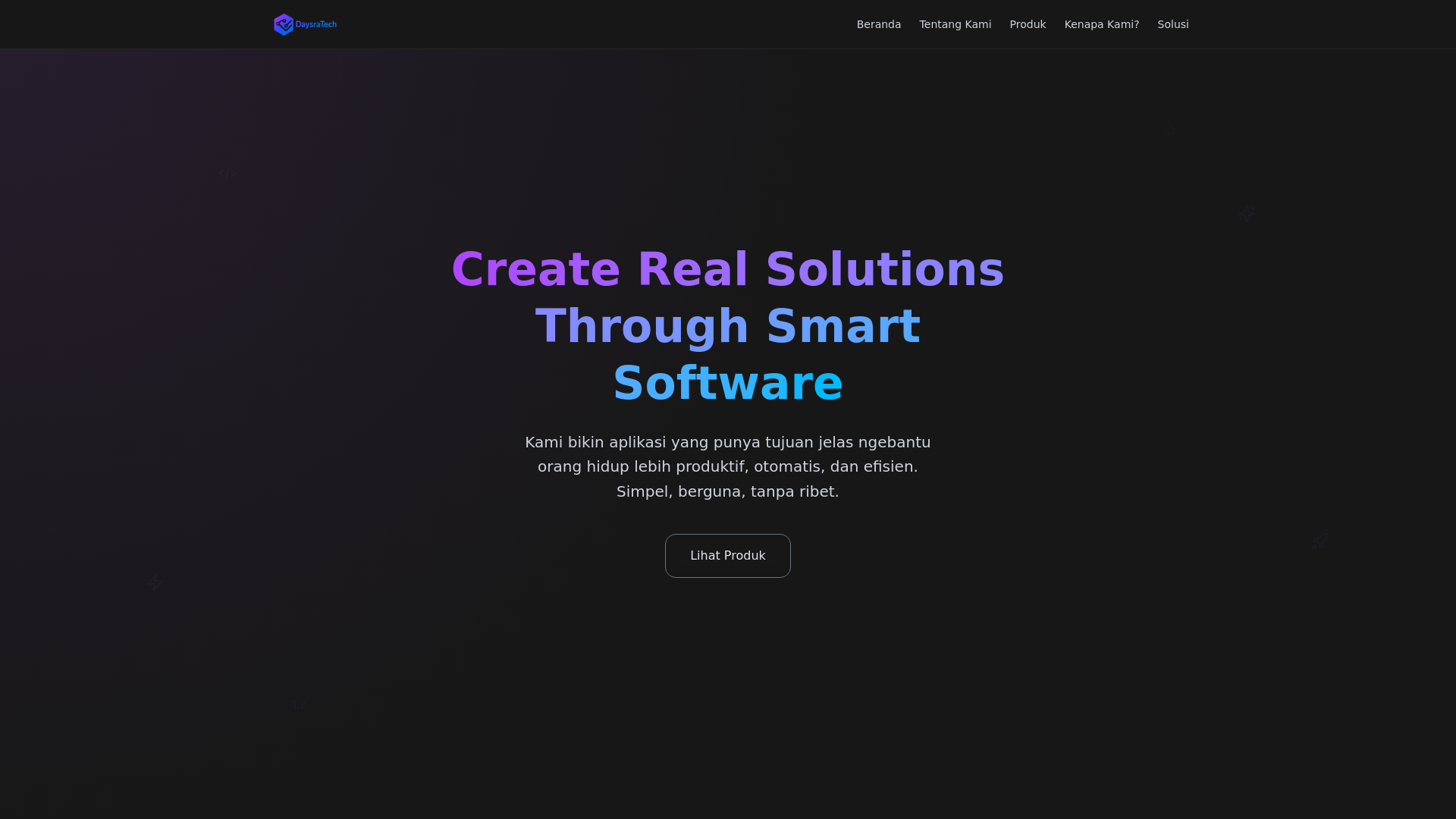 website screenshot of https://daysratech.com