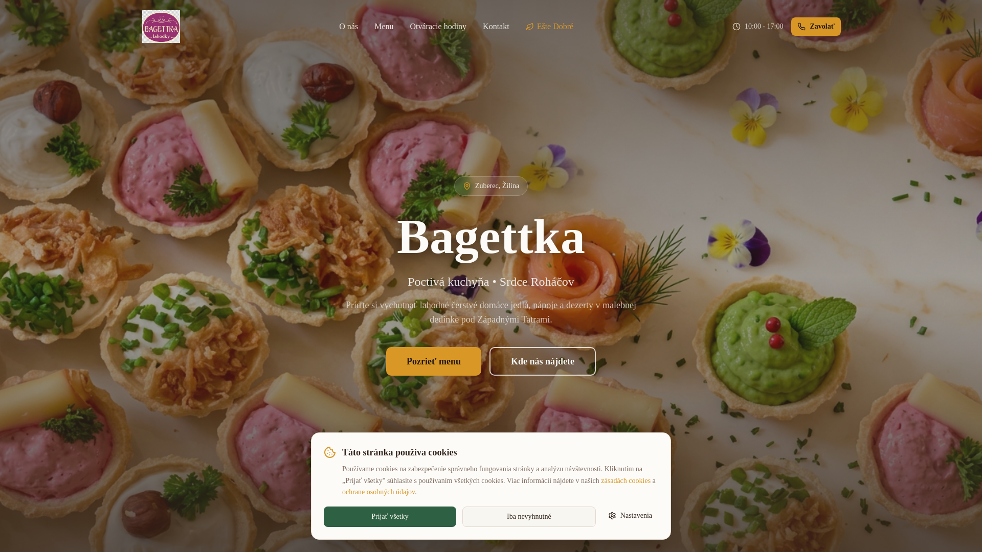 website screenshot of https://bagettka.com/