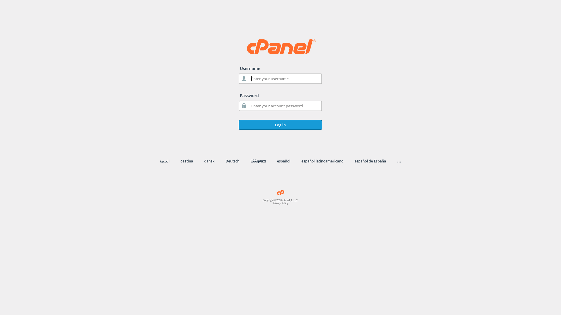 website screenshot of https://cpanel.itvbd.bd/