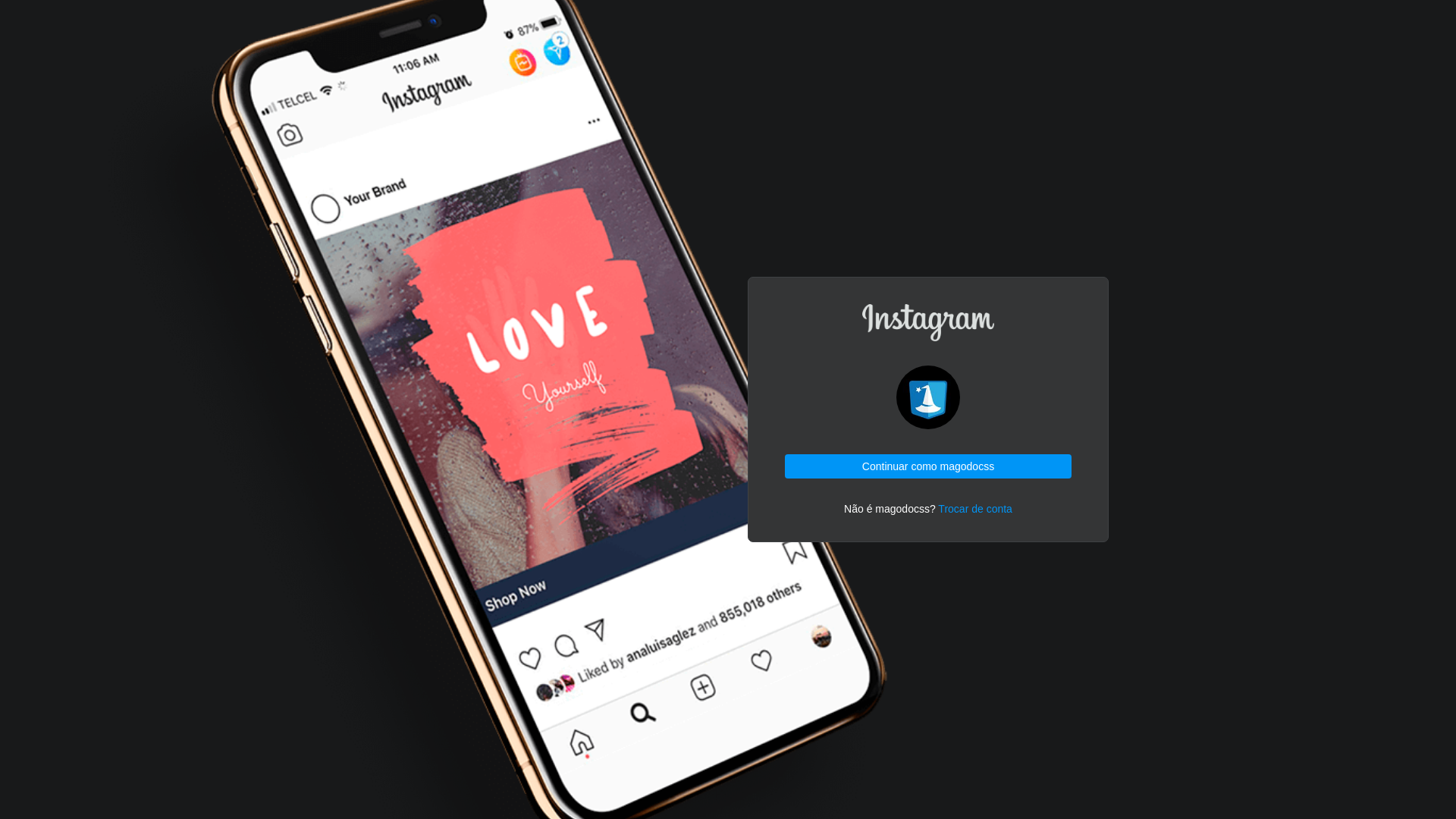 website screenshot of https://instagram-redesign.vercel.app
