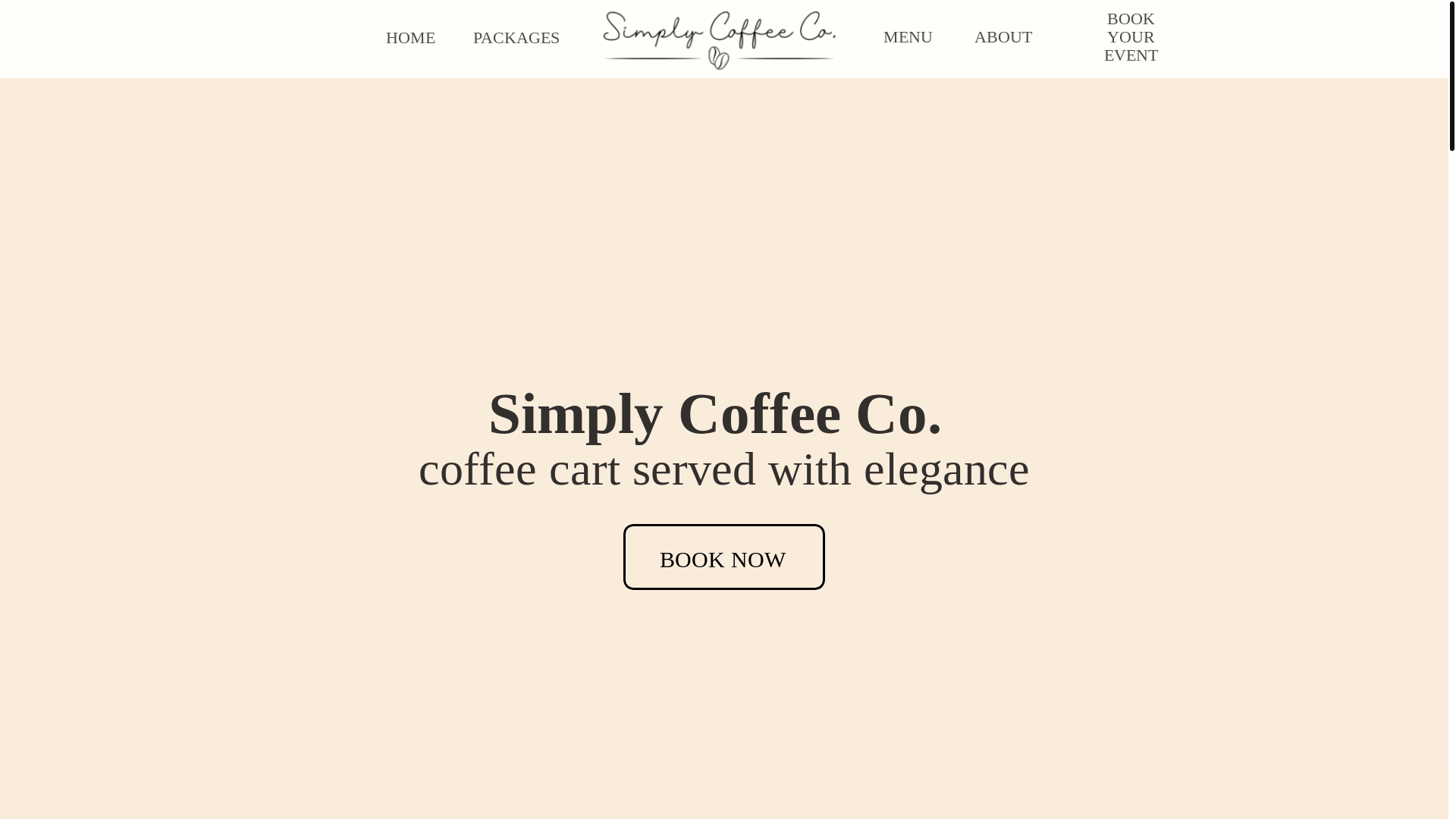 website screenshot of https://simplycoffeecompany.net/