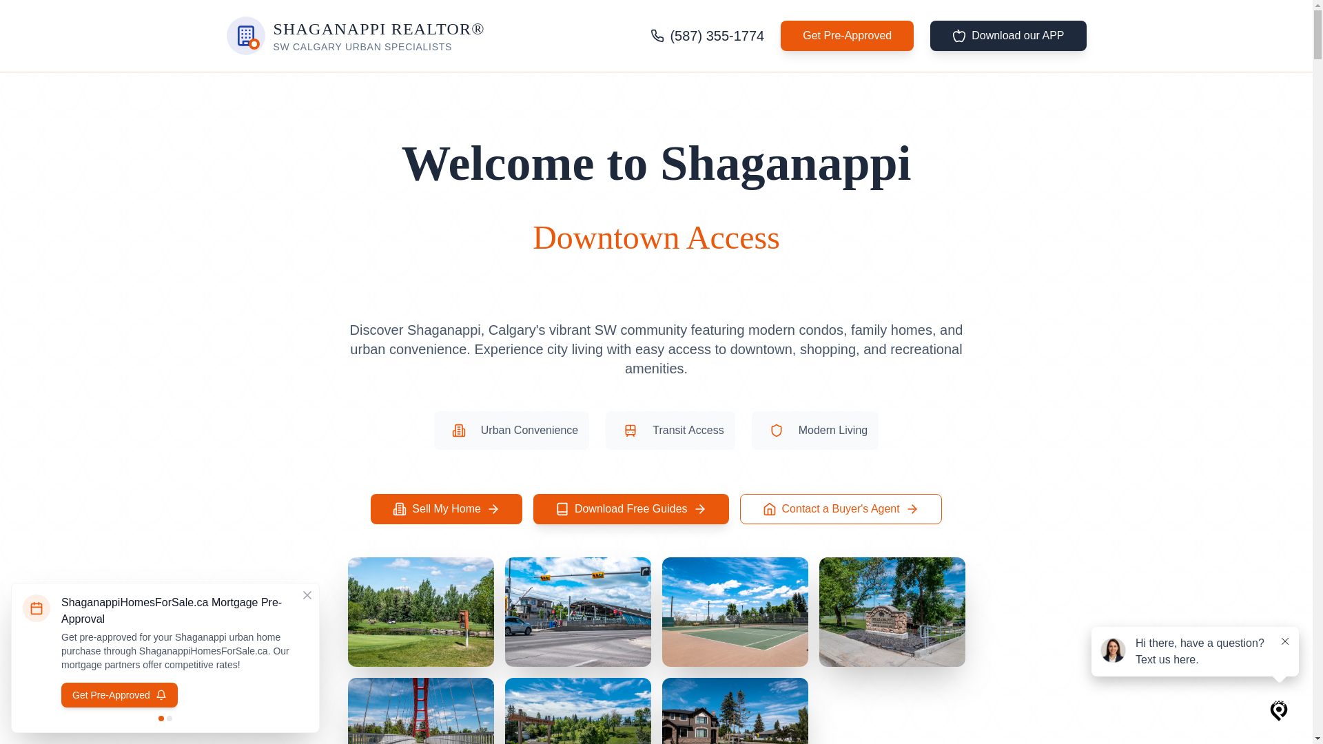 website screenshot of https://shaganappihomes.com/
