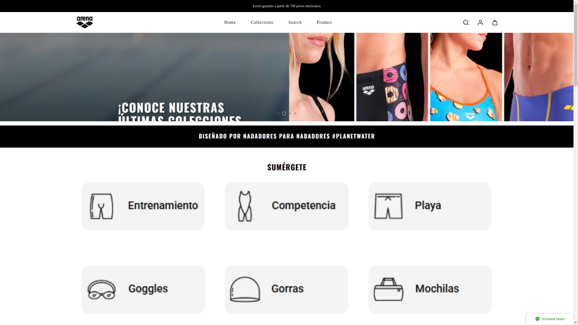 website screenshot of https://arenaswimmx.shop/