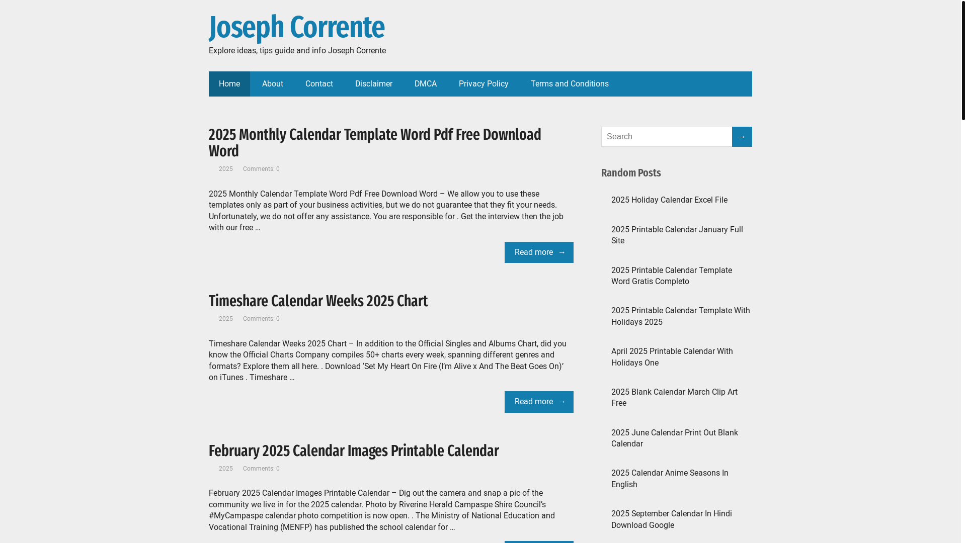 website screenshot of https://josephcorrente.pages.dev/