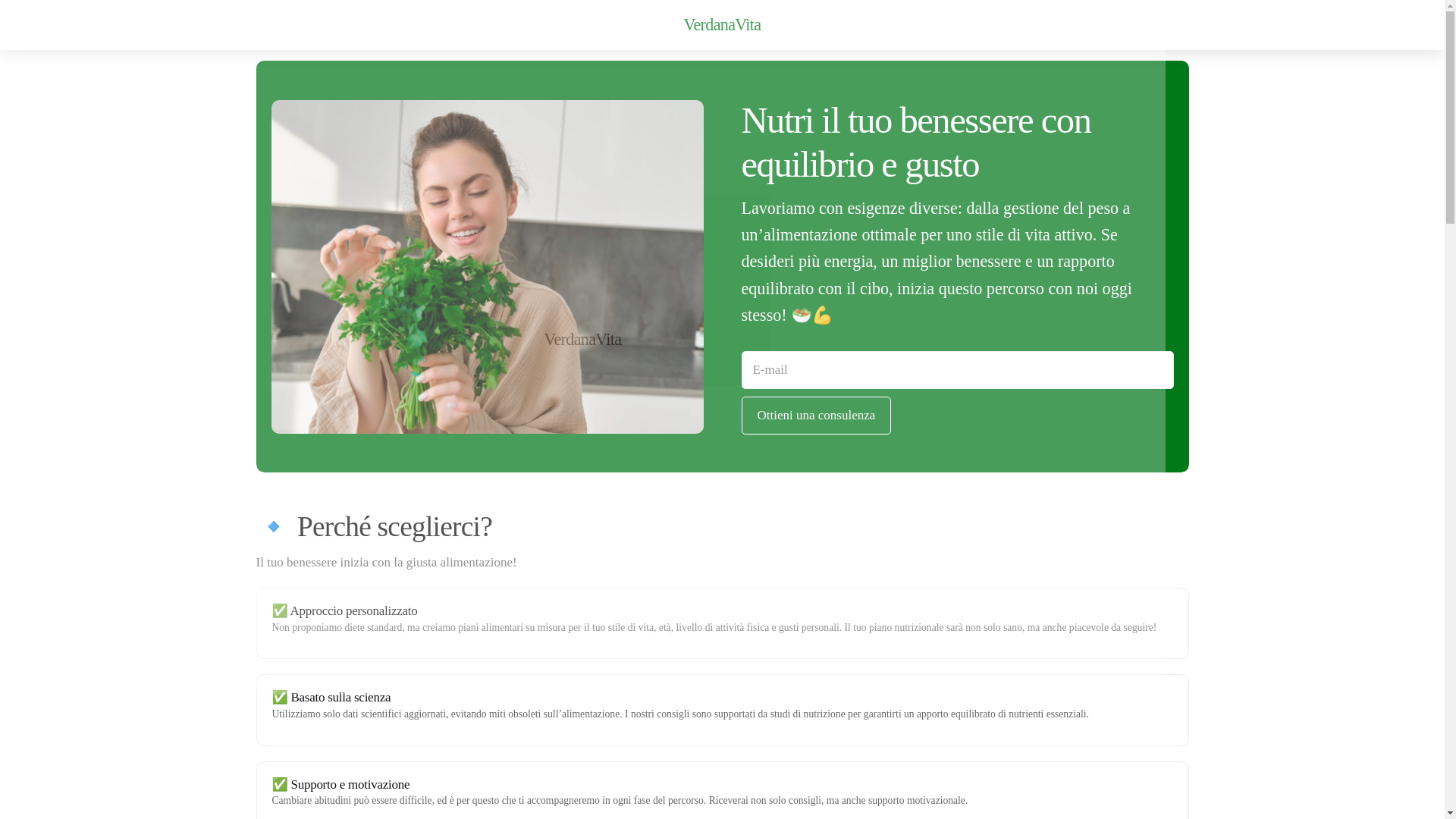 website screenshot of https://verdanavitaonline.com/