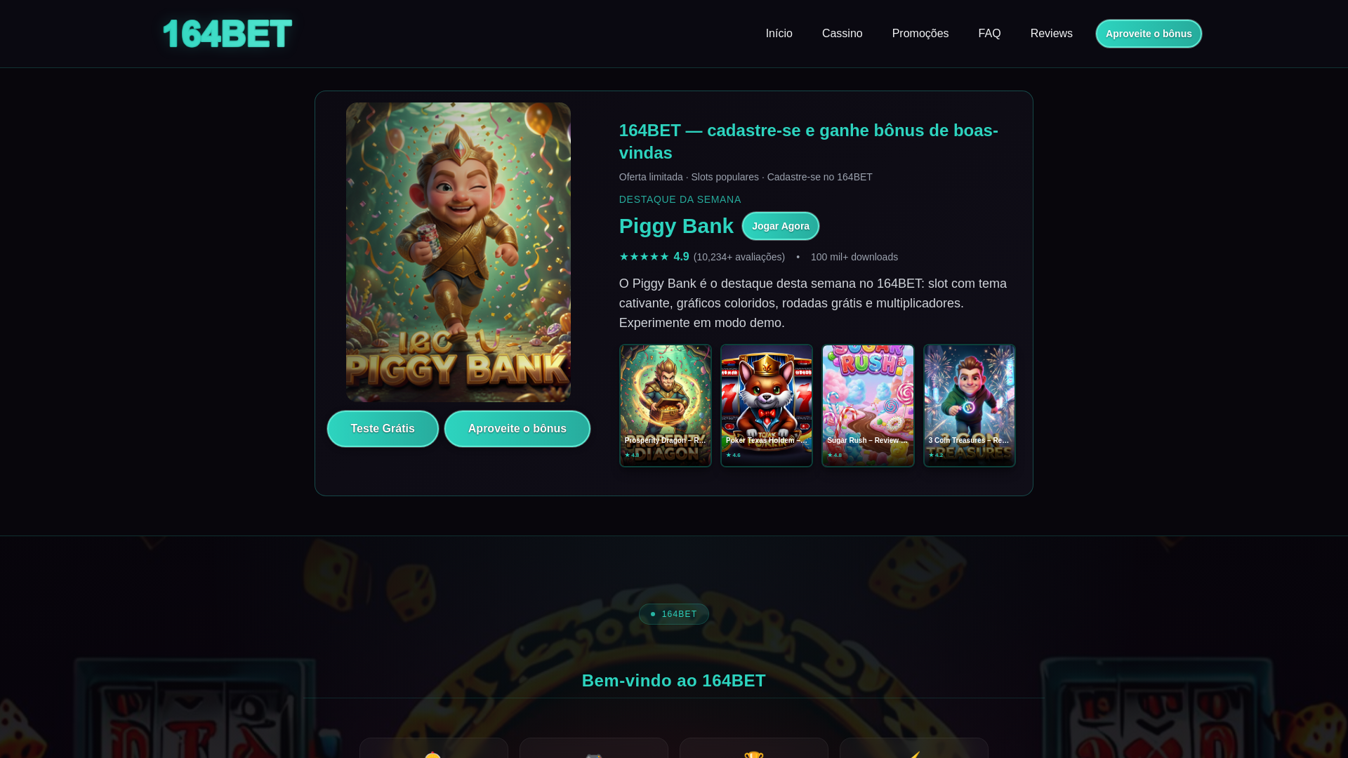 website screenshot of https://164bet-com-co.pages.dev/