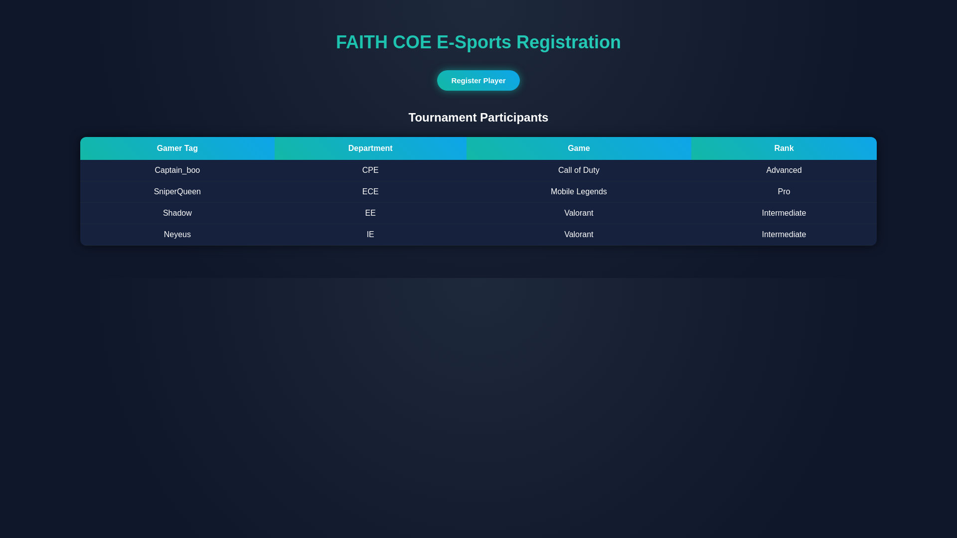 website screenshot of https://coe-sports-registration.pages.dev/