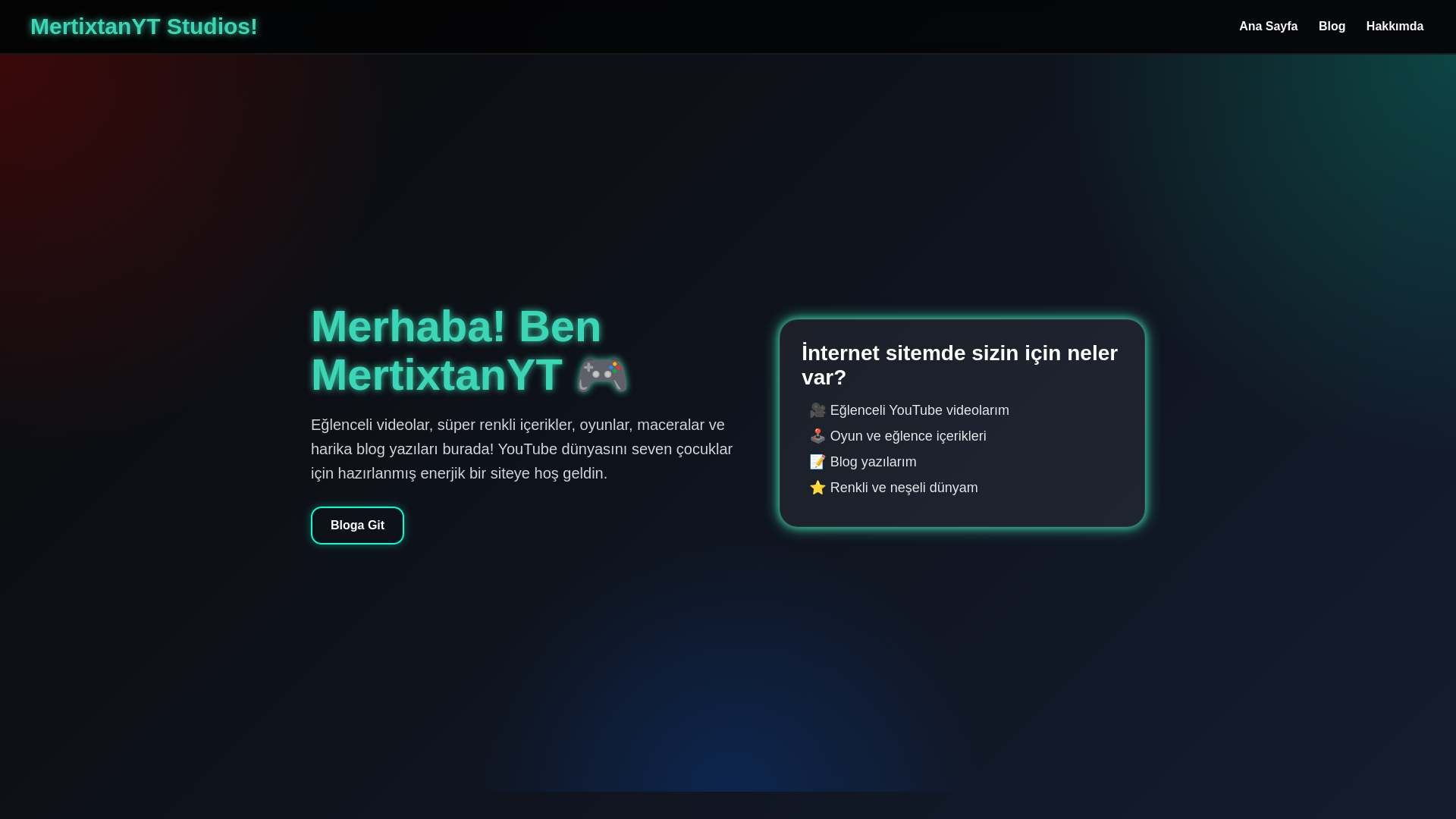 website screenshot of https://mertixtanytstudios.com/