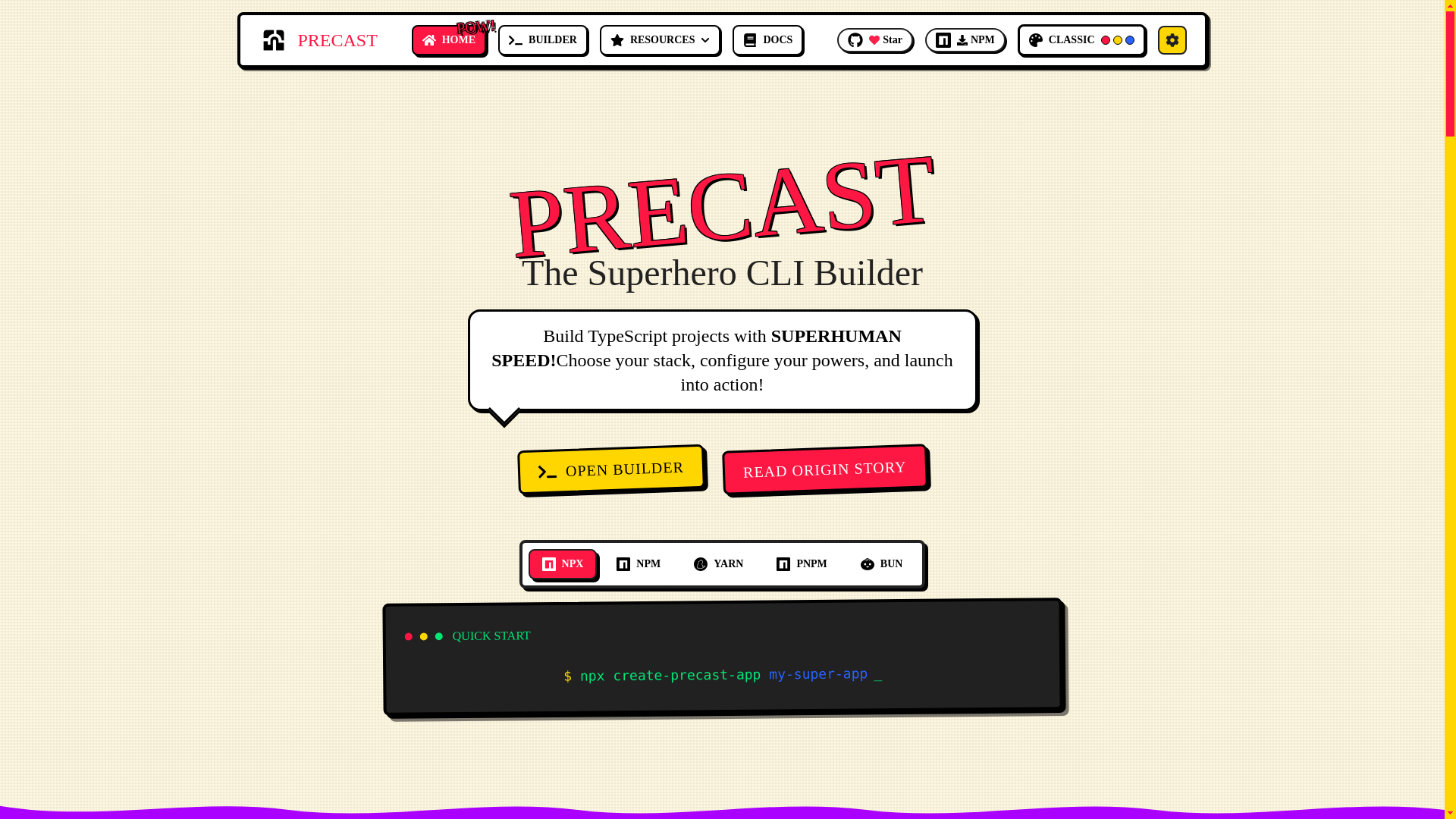 website screenshot of https://precast-website.pages.dev/