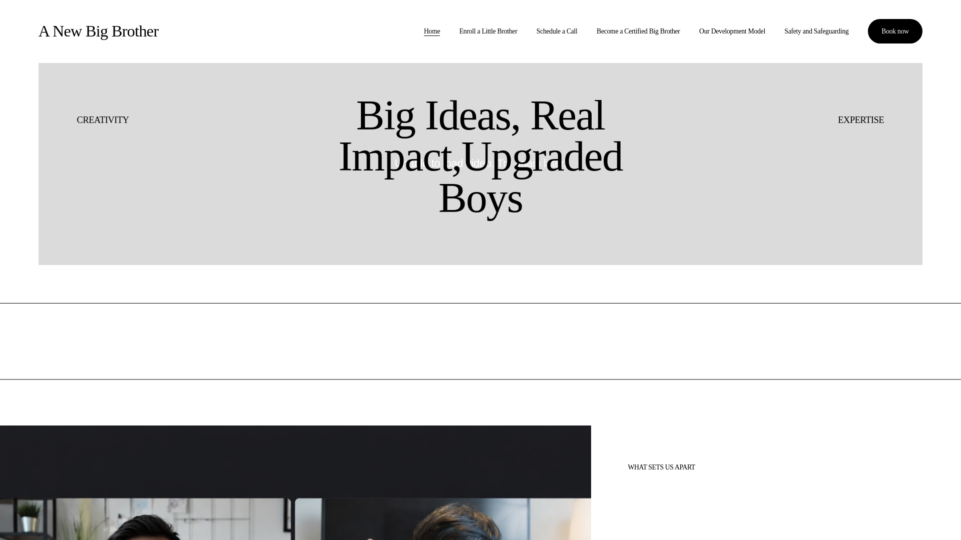 website screenshot of https://anewbigbrother.com/