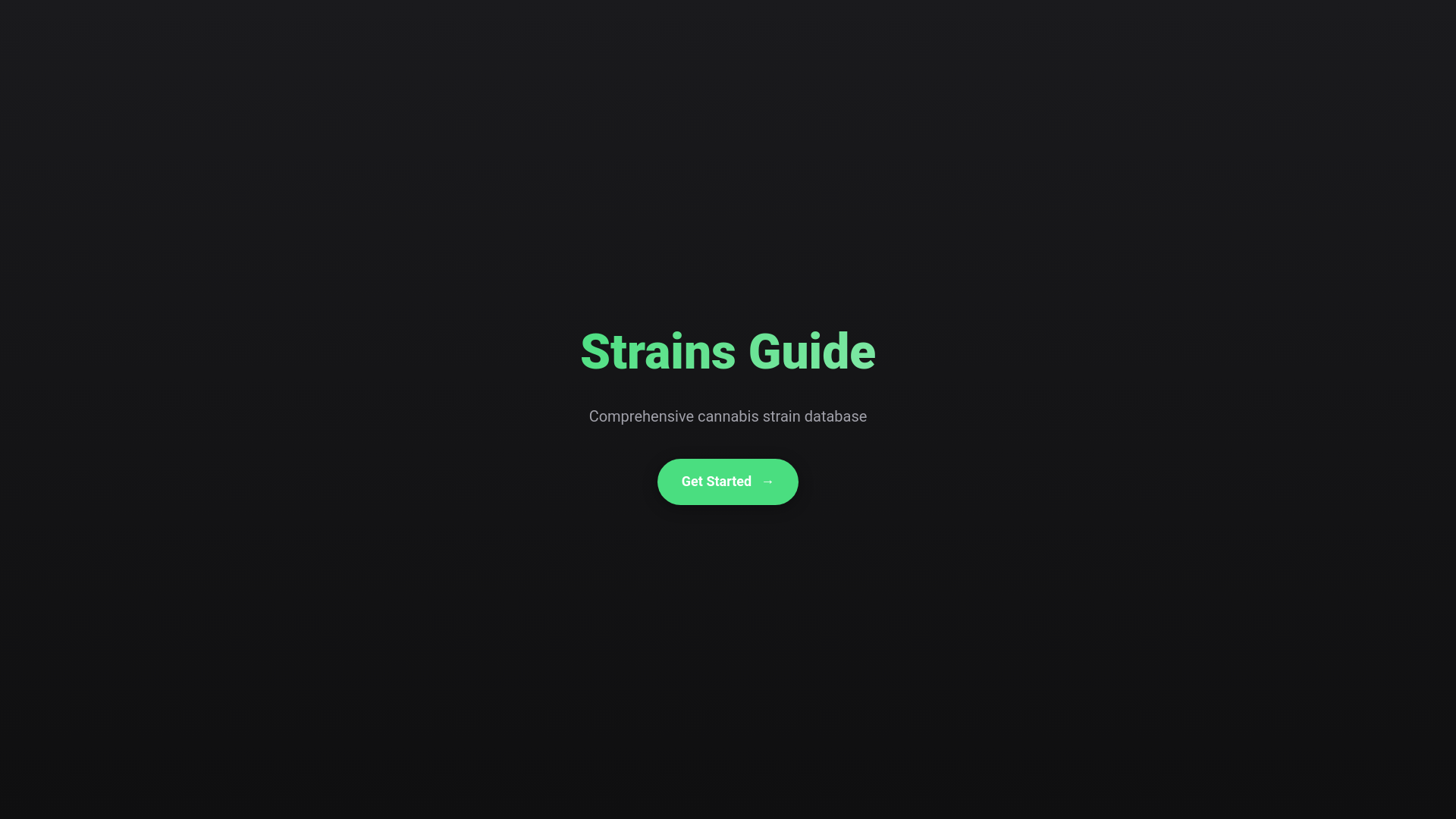 website screenshot of https://strains-guide.pages.dev/