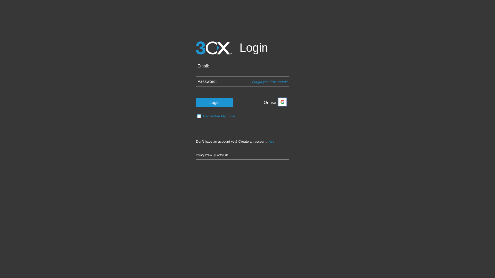 website screenshot of https://customer.3cx.com/