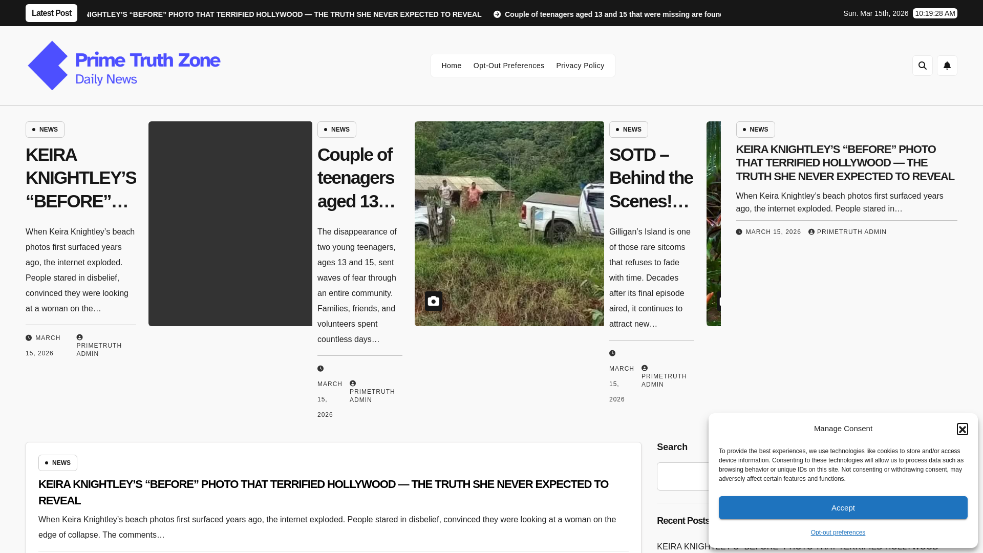 website screenshot of https://primetruthzone.site/