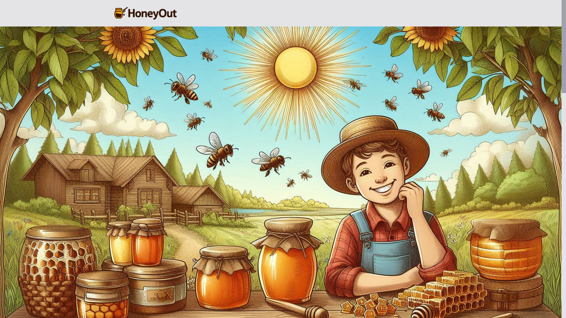 website screenshot of https://honeyout.com/