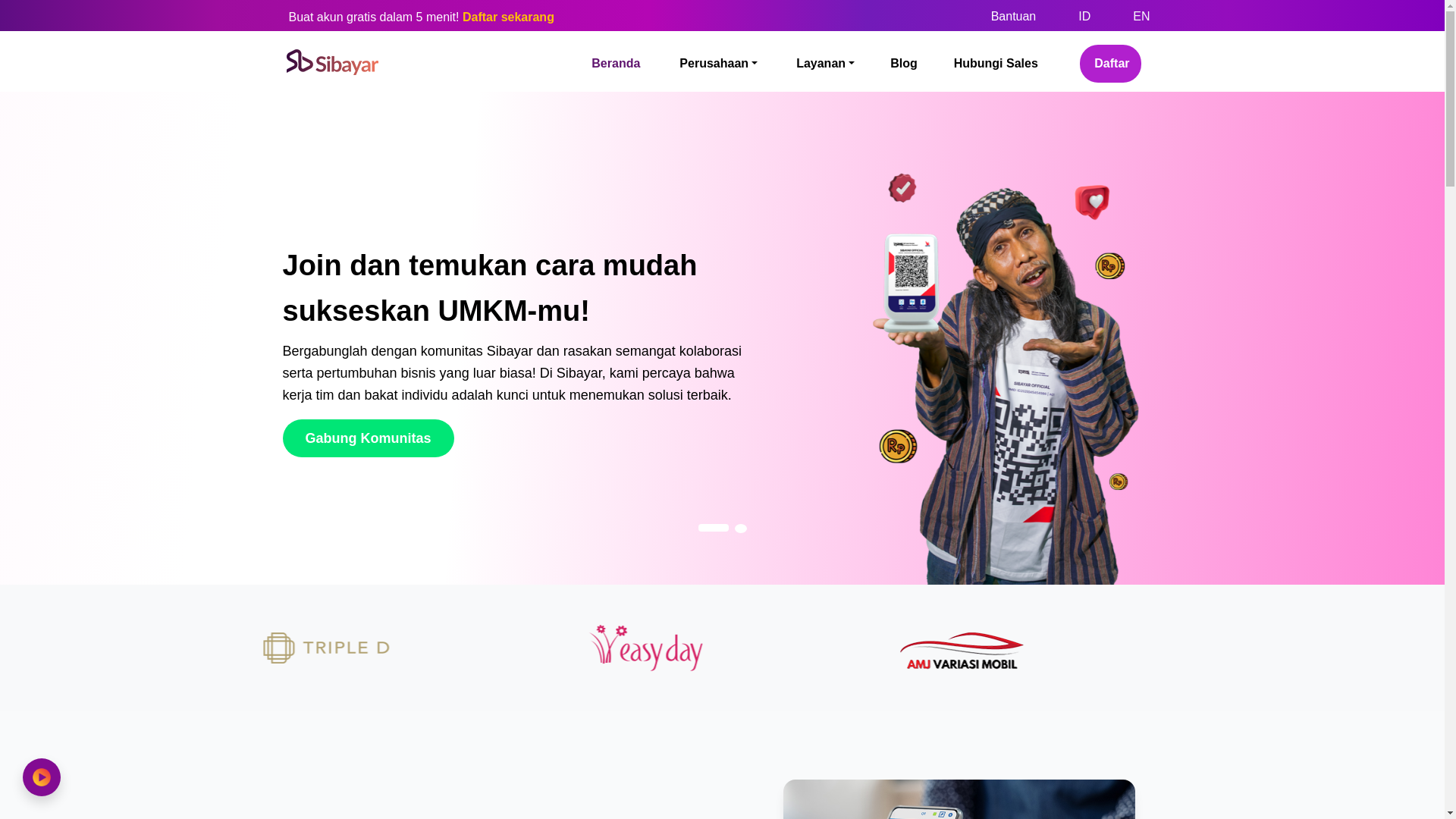 website screenshot of https://sibayar-landing.pages.dev/