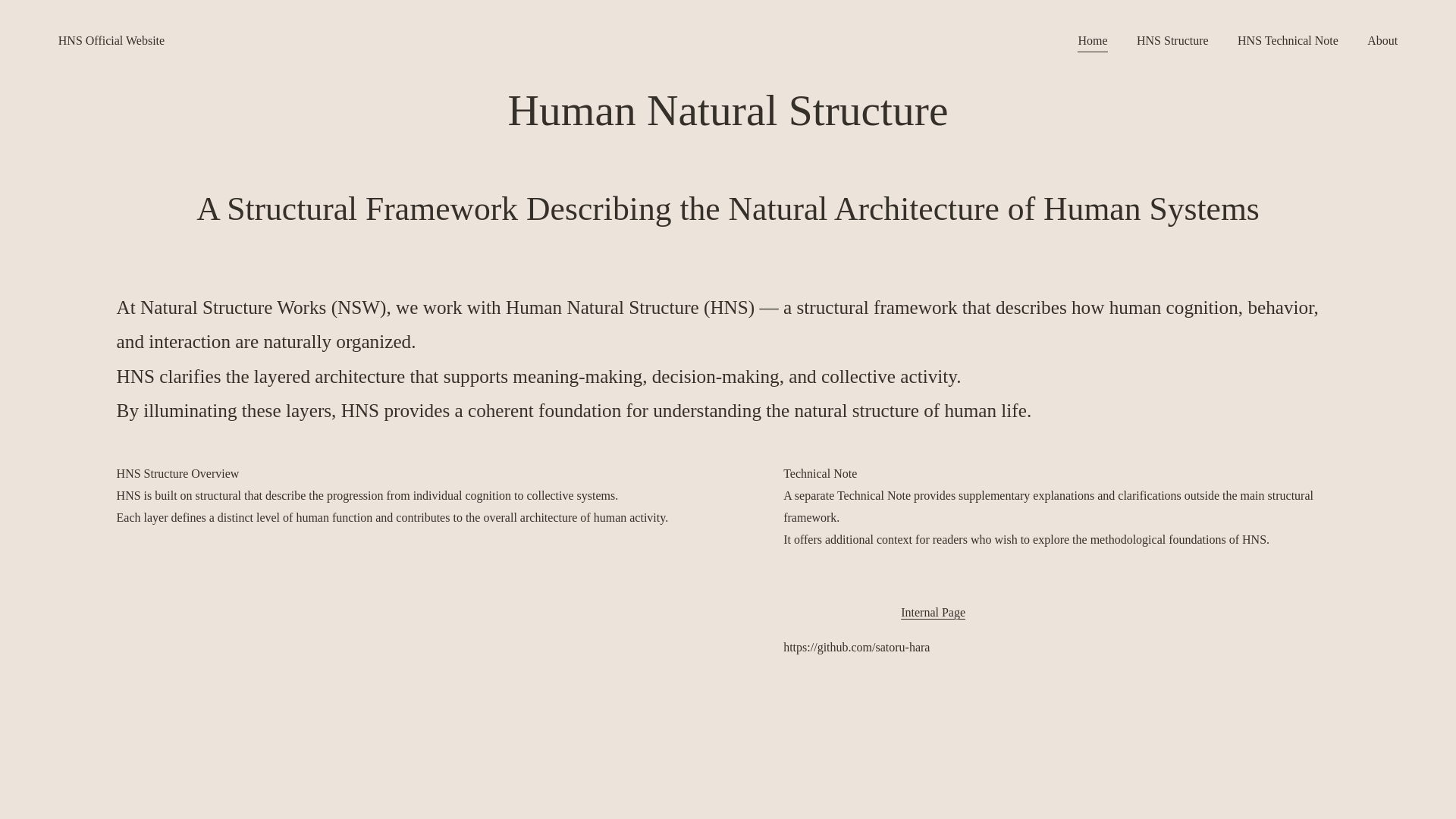 website screenshot of https://naturalstructureworks.com/